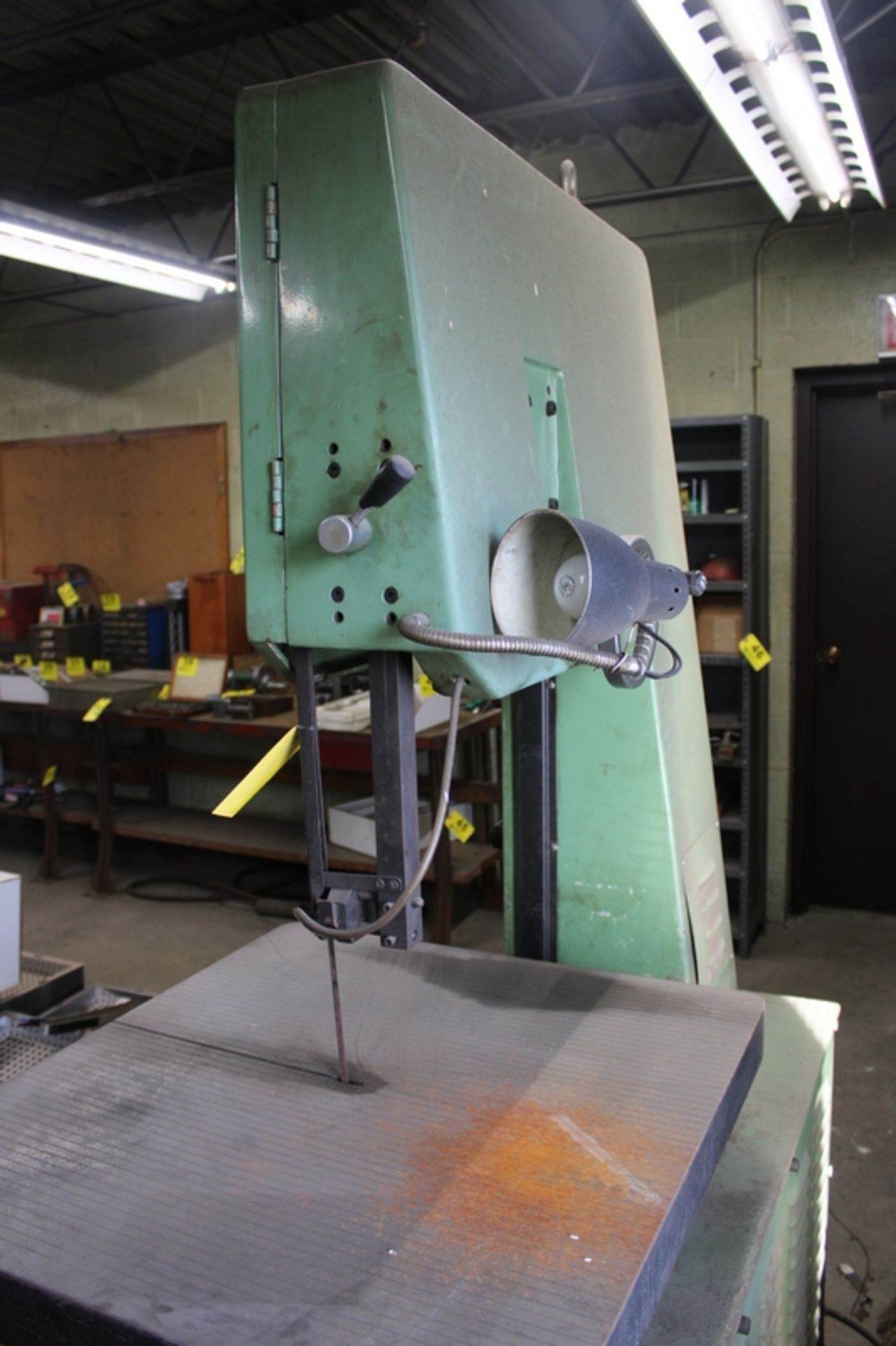 T-JAW 20” MODEL T-500 VERTICAL BAND SAW, S/N 50122, WITH BLADE WELDER - Image 7 of 8