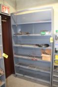 ADJUSTABLE STEEL SHELVING UNIT WITH CONTENTS, 48" X 12" X 84"