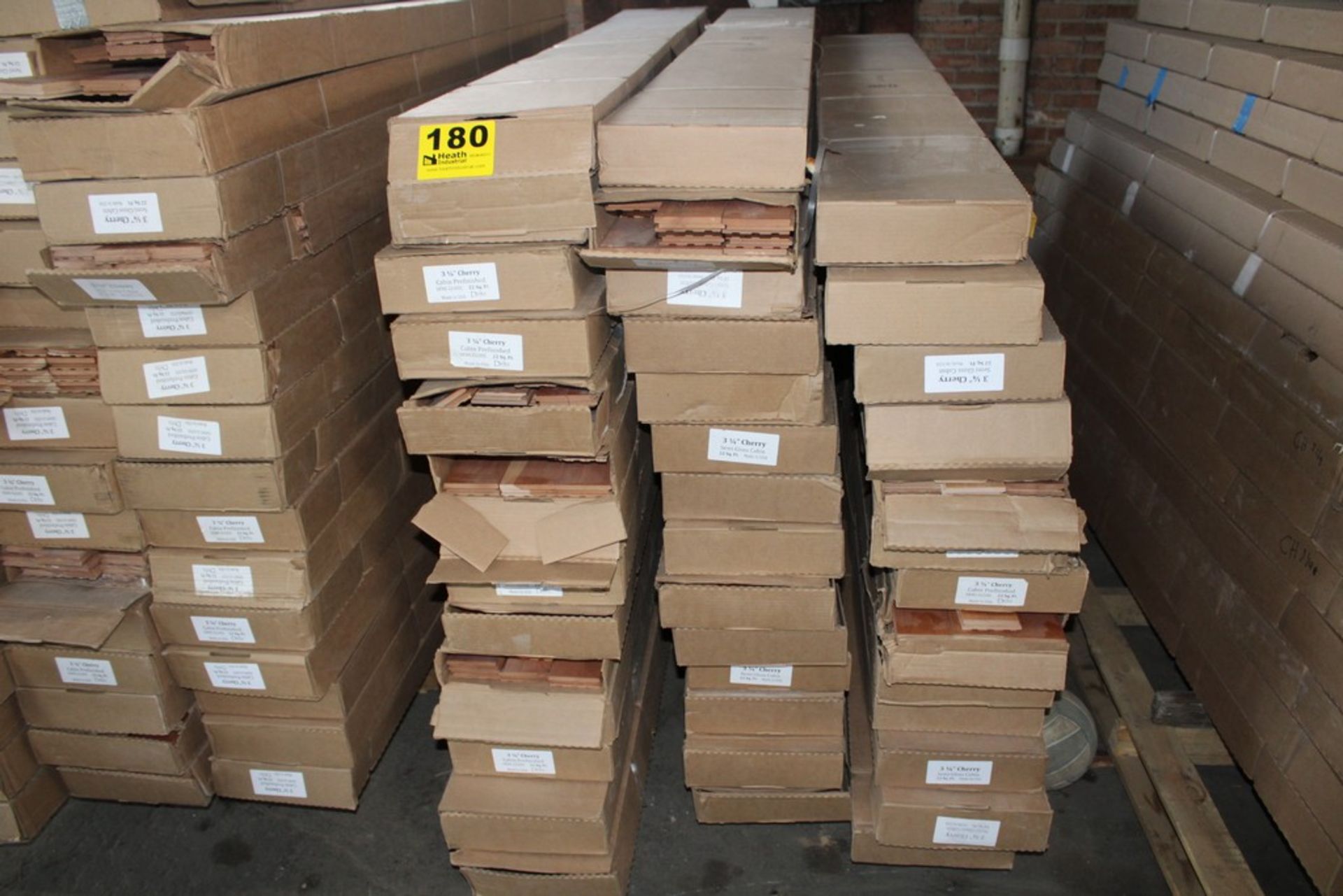 (41) BOXES OF 3-1/4" DELTA CHERRY PREFINISHED FLOORING, 22 SQ. FT. PER BOX, SEMI-GLOSS FINISH