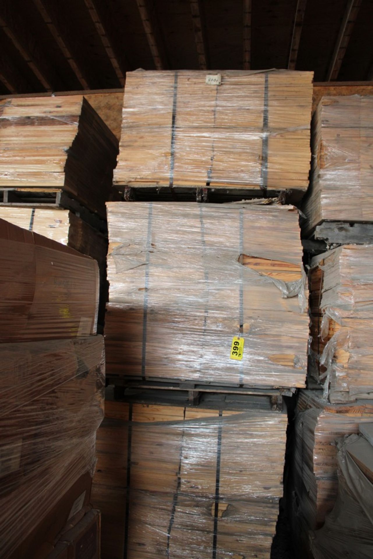 LARGE QUANTITY OF 9" X 24" PINE BOARDS IN STACK