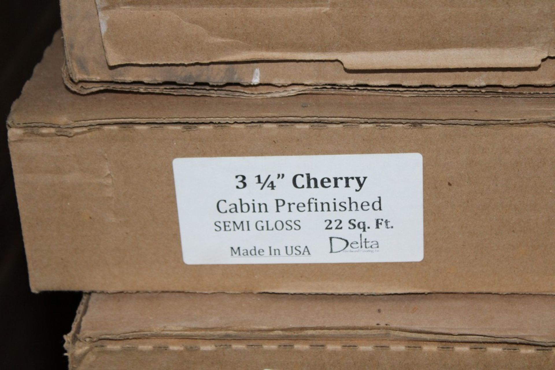 (41) BOXES OF 3-1/4" DELTA CHERRY PREFINISHED FLOORING, 22 SQ. FT. PER BOX, SEMI-GLOSS FINISH - Image 2 of 2