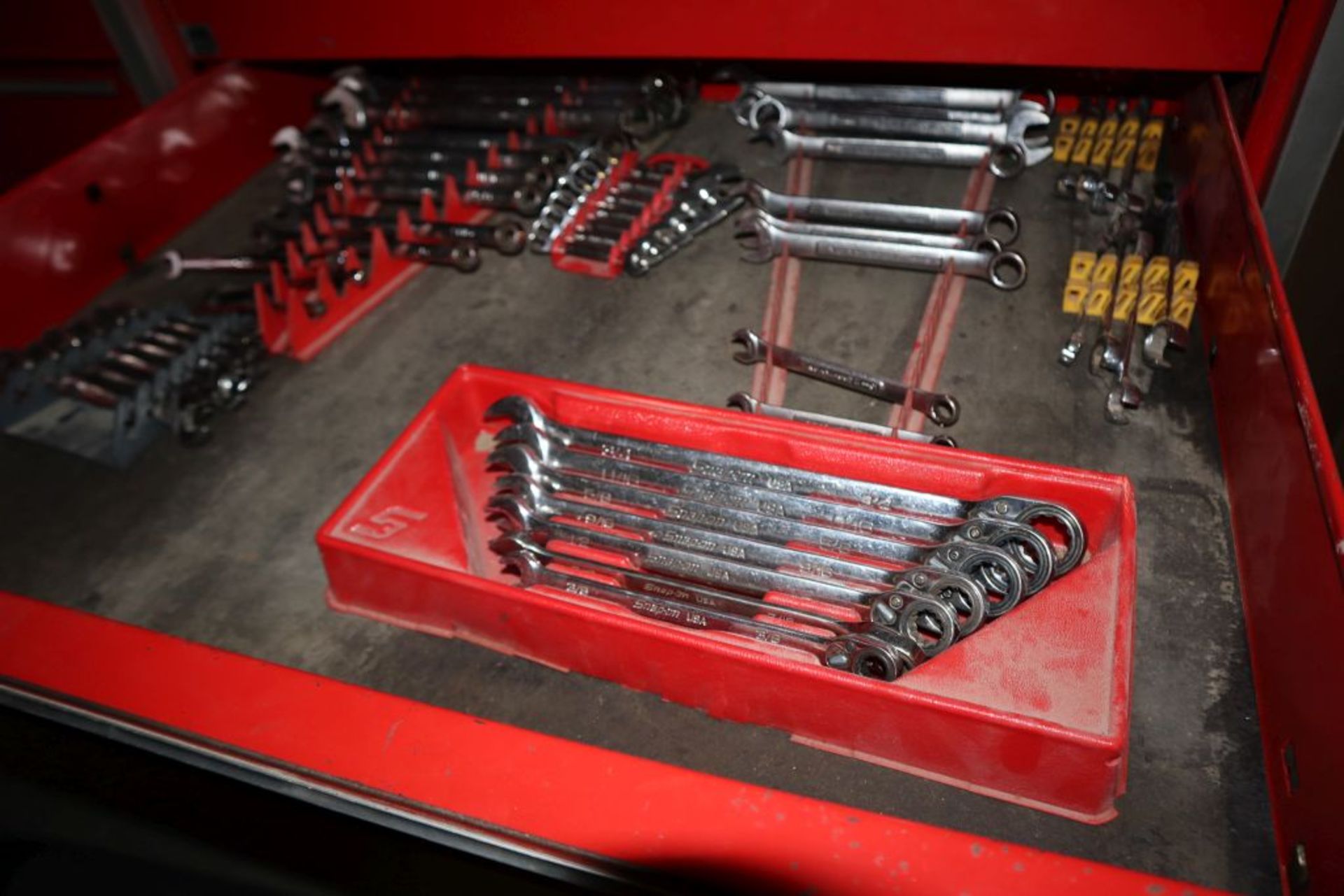 Snap-On tool chest on wheels w/ tools. - Image 7 of 14