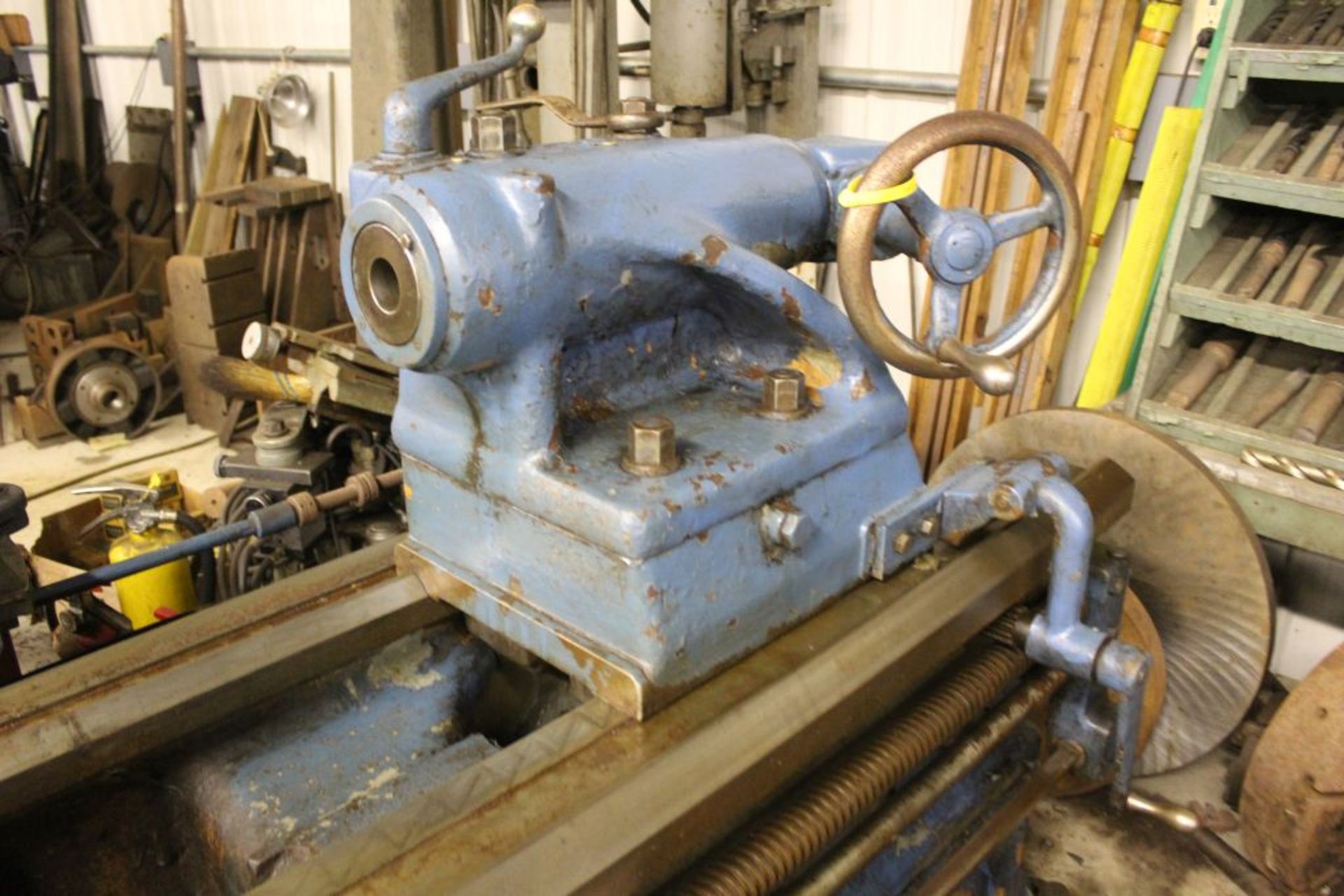 1952 Monarch lathe, sn 35209, 20", 2 1/4" hole, 96" bed, 27.5 swing, 72" center to center, tooling - Image 4 of 12
