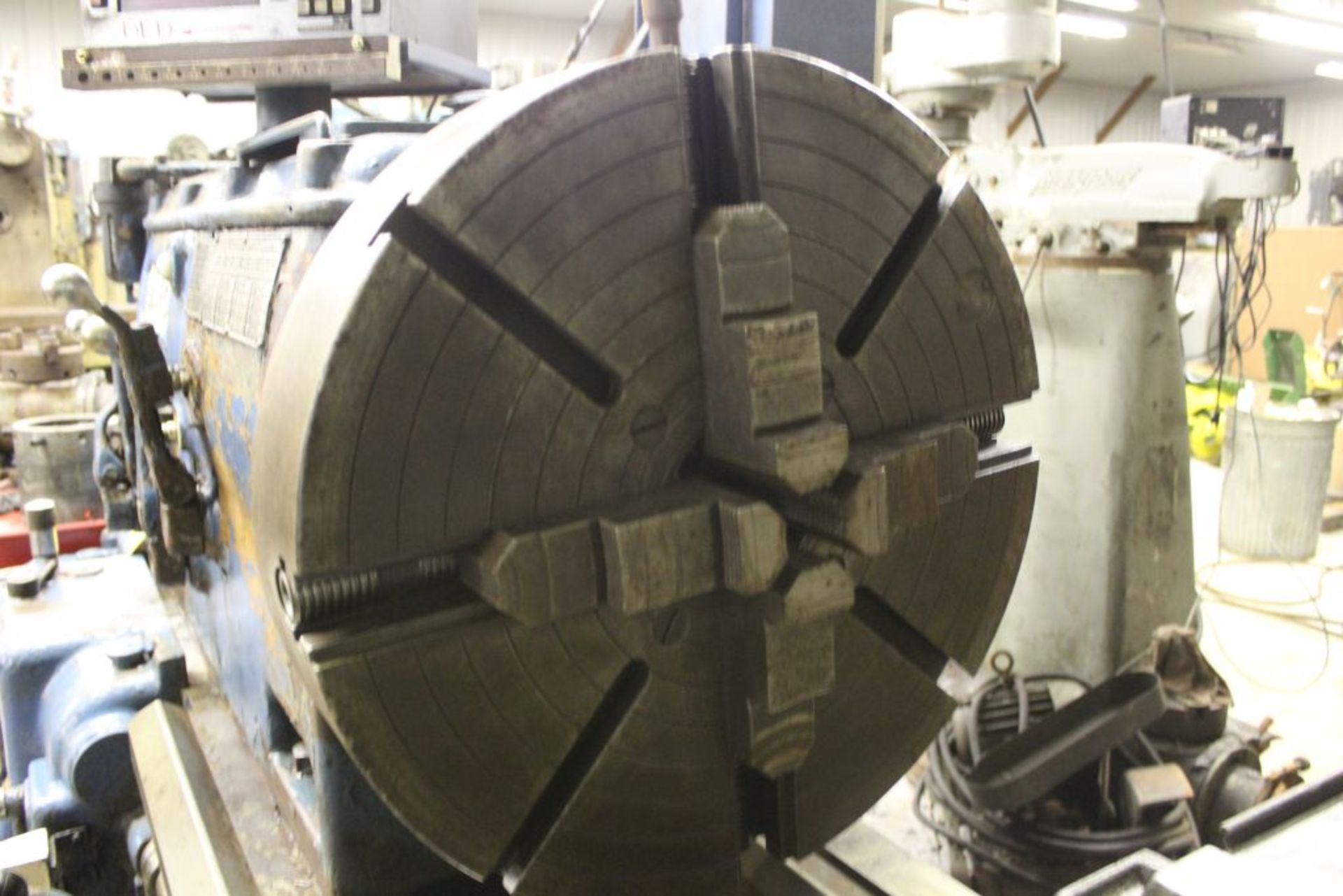 1952 Monarch lathe, sn 35209, 20", 2 1/4" hole, 96" bed, 27.5 swing, 72" center to center, tooling - Image 5 of 12