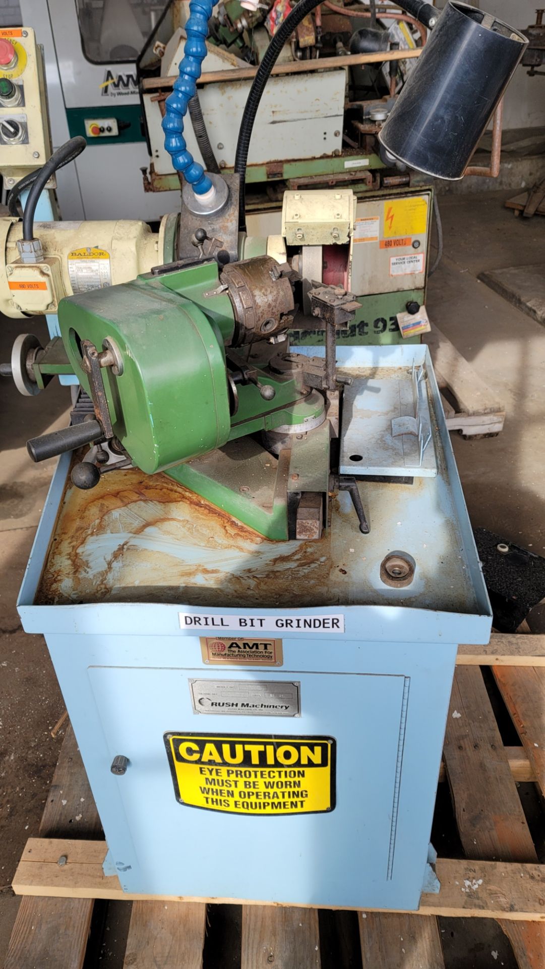 Rush Machinery model 1320, twist drill sharpener, sn 2477.