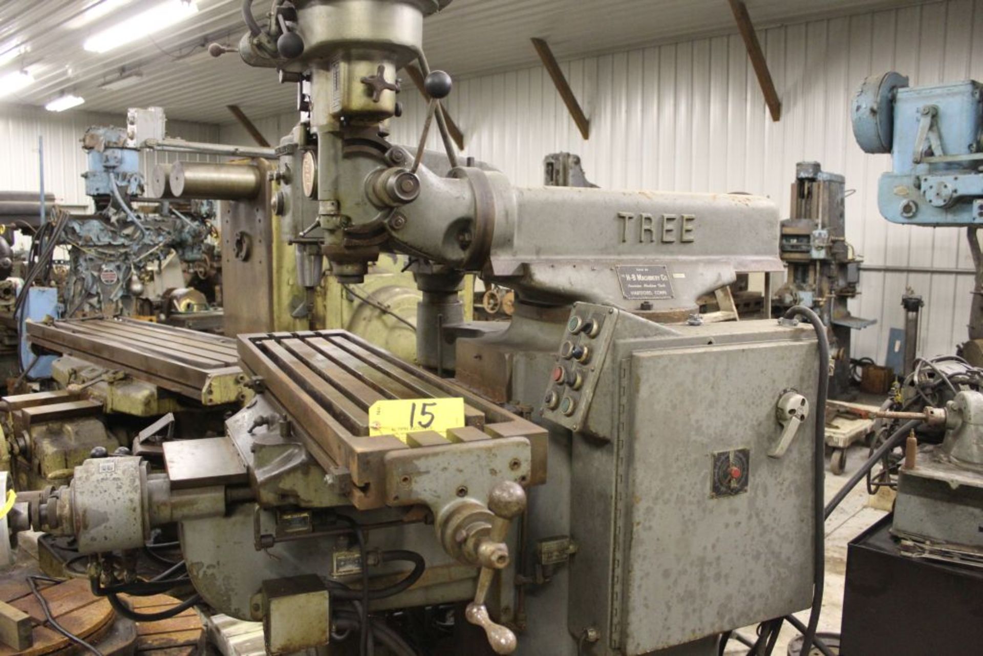 Tree mill, model 2UVR, 10.5" x 42" bed, power feed, Scan-O-Matic tracing attachment.