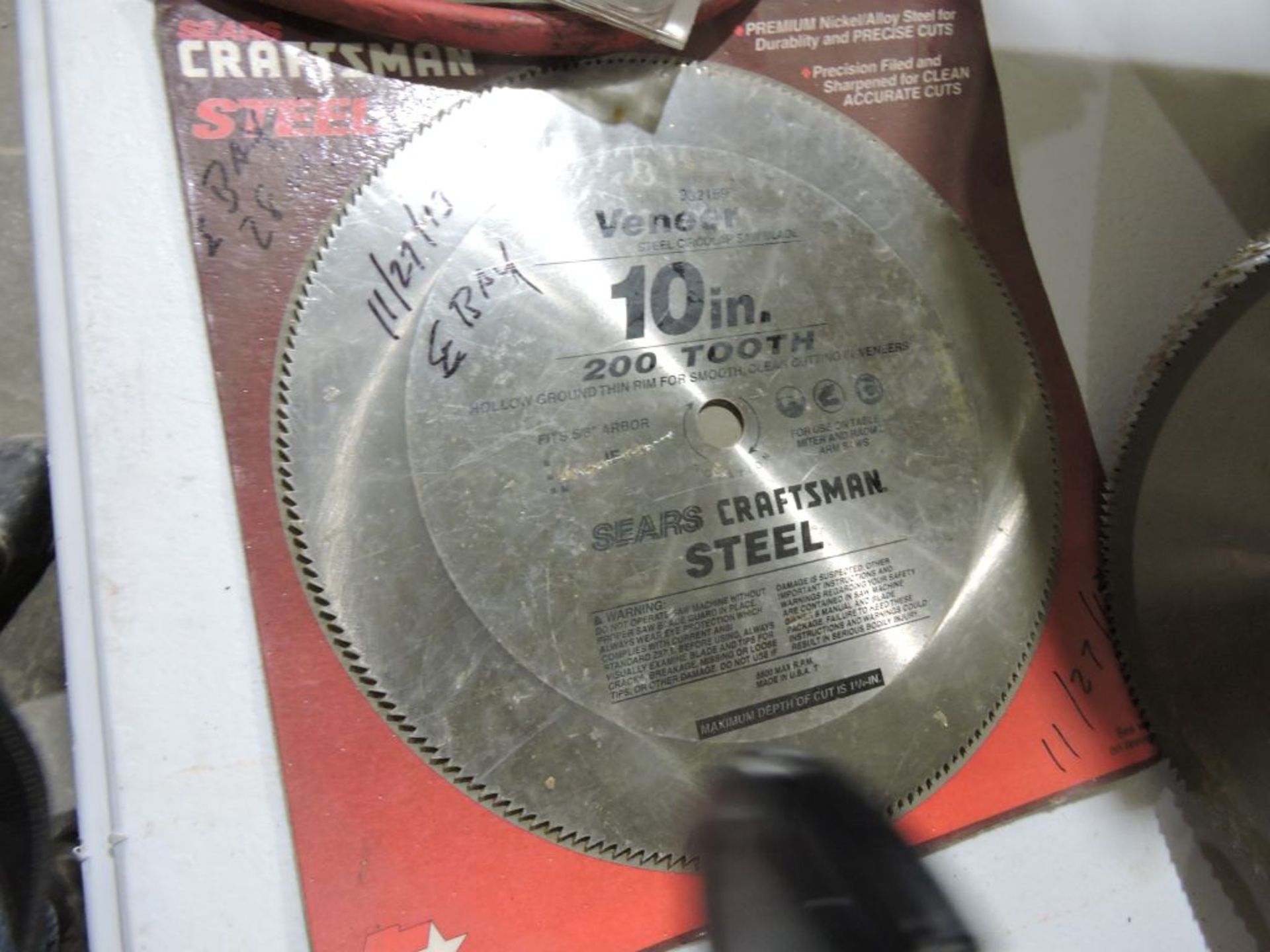 Saw blades various sizes (apprx. 10). - Image 3 of 4