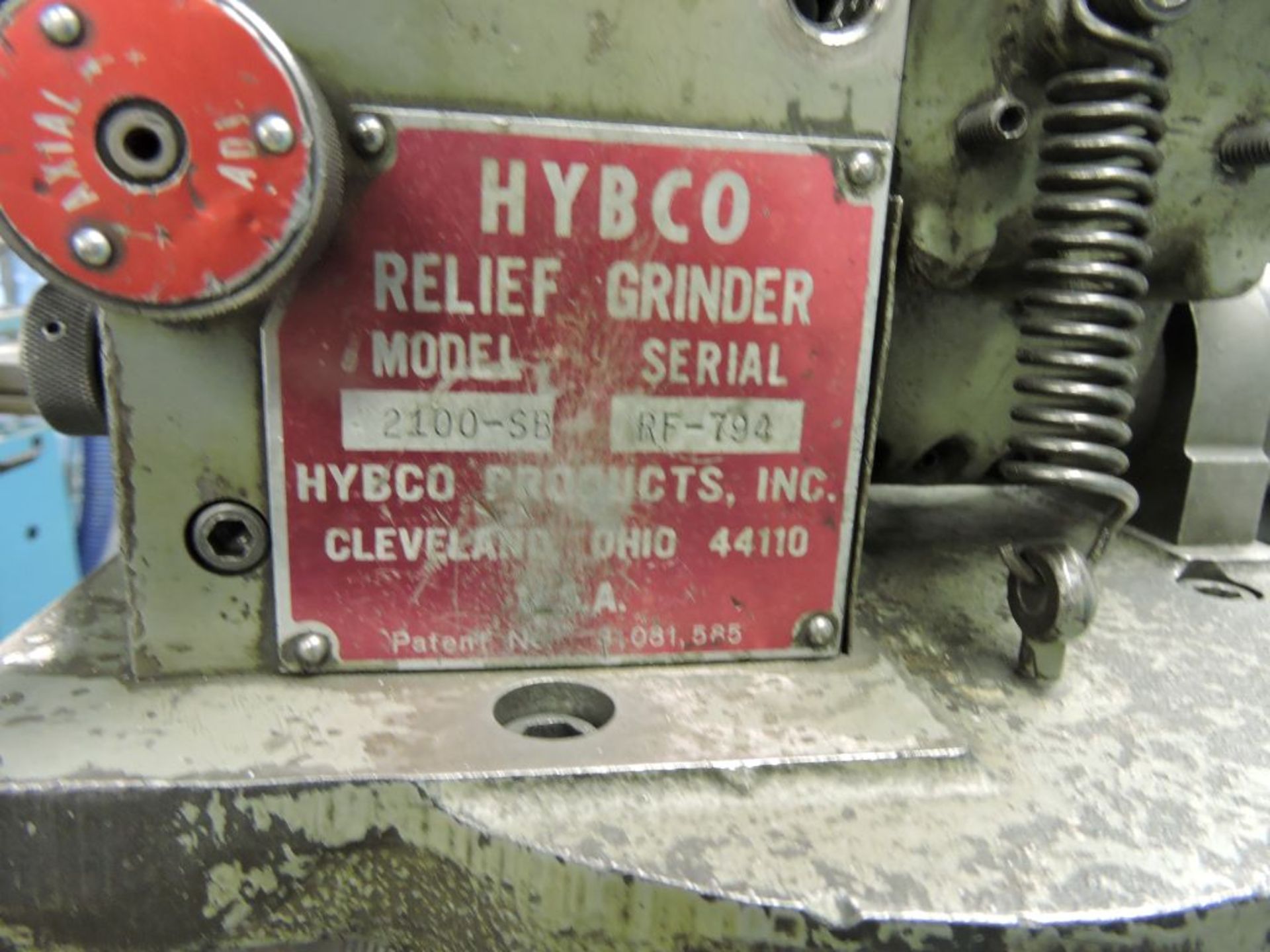 Hybco relief grinder model 2100-SB, sn RF794, variable speed controls. - Image 9 of 10