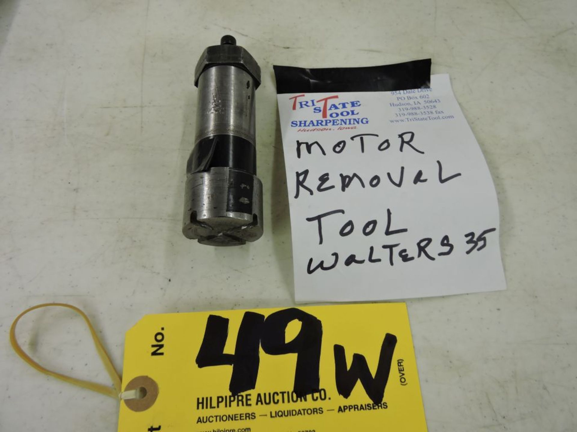 Fits Walters 35: Motor removal tool, shopmade.