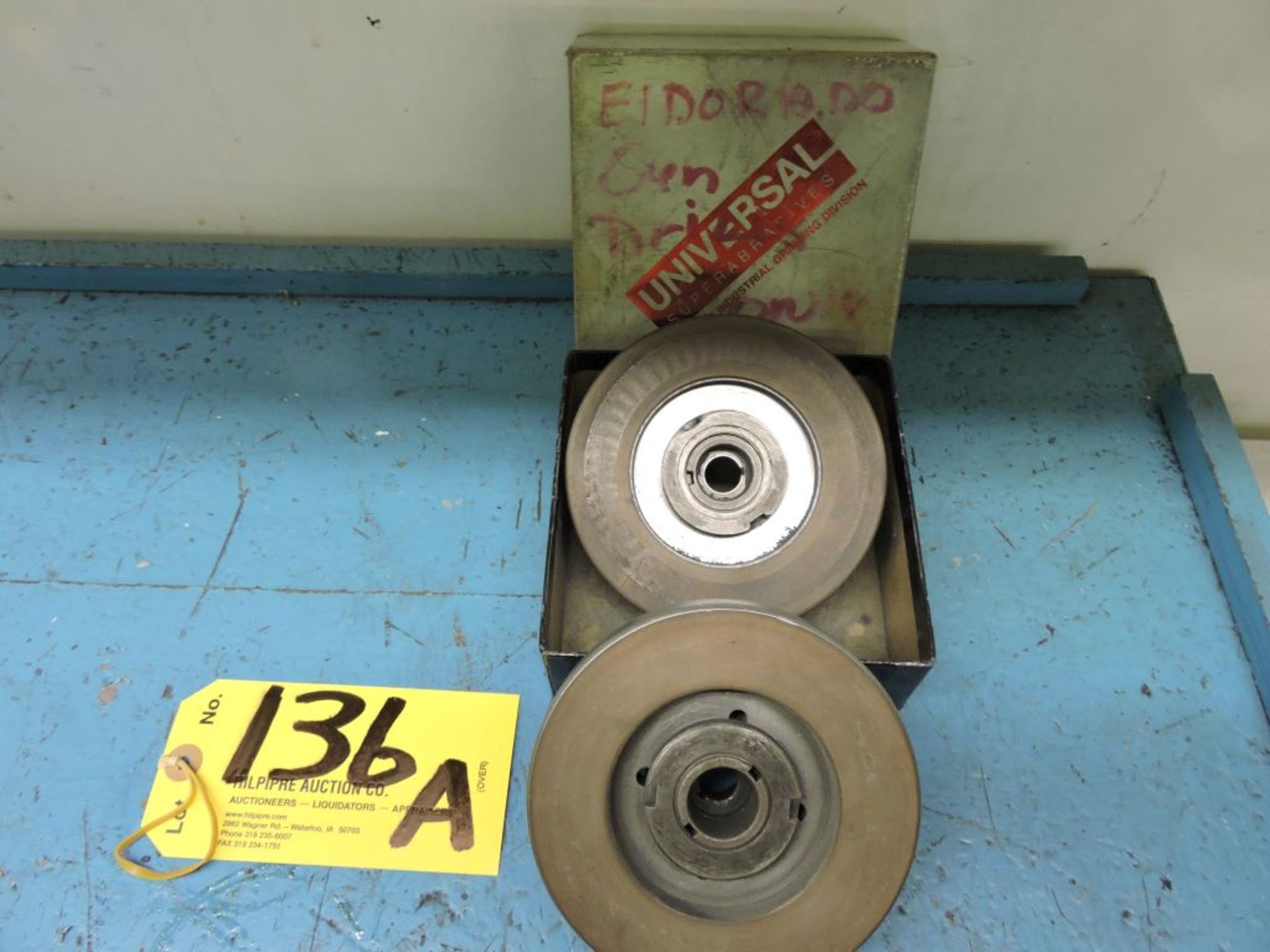 Eldorado gun drill grinding wheels, (approx. 2).
