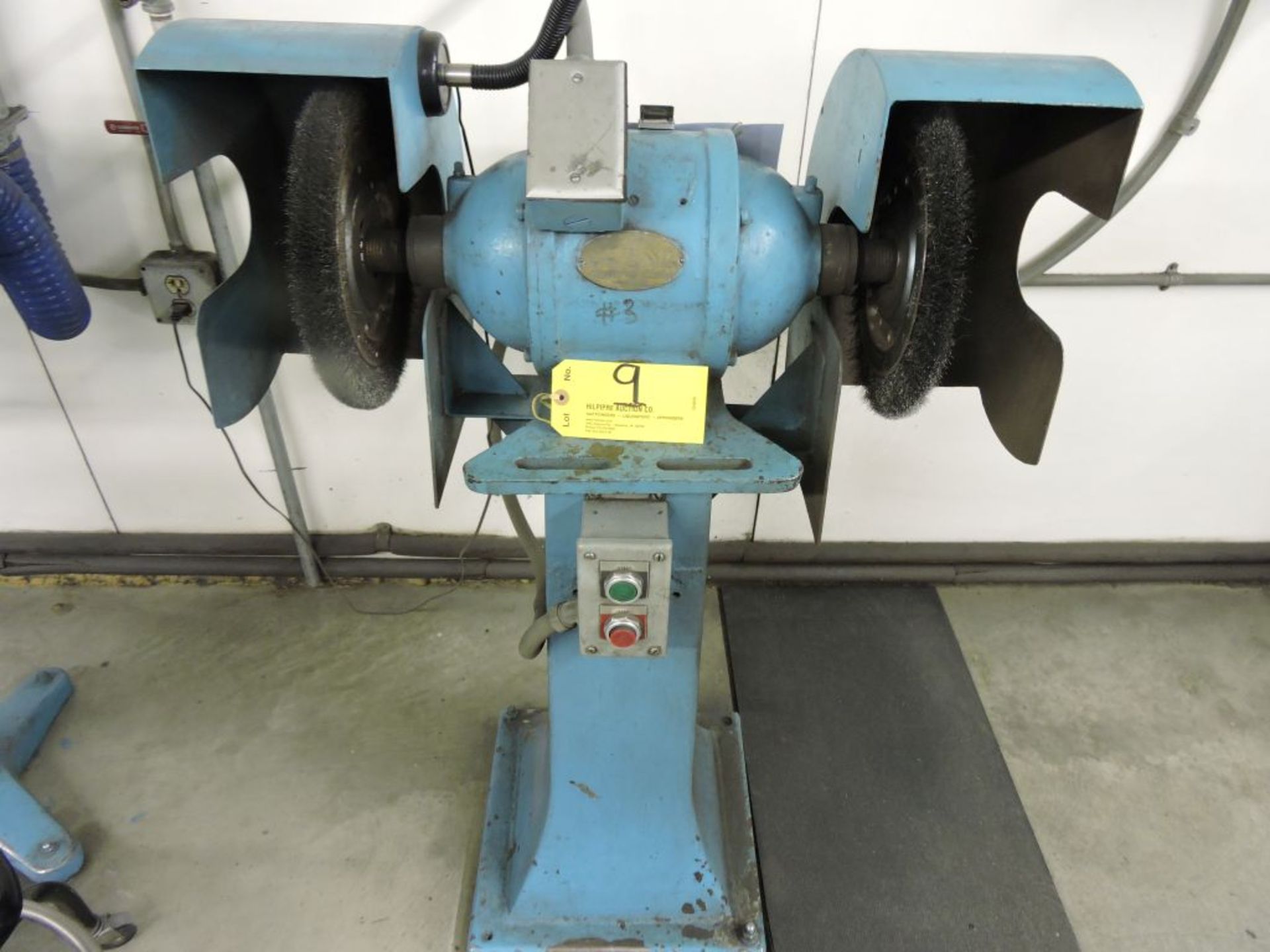 United States Electrical Tool Company double spindle grinder, model 10, sn 21186, 208 volt, 3 phase, - Image 2 of 6