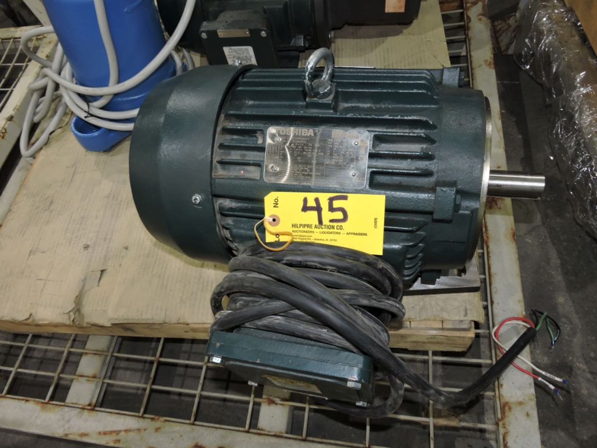 Toshiba electric motor, 10 hp.