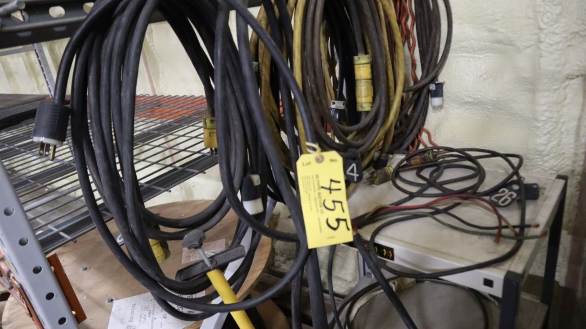 Lg. Lot drop cords,( located in wire room).
