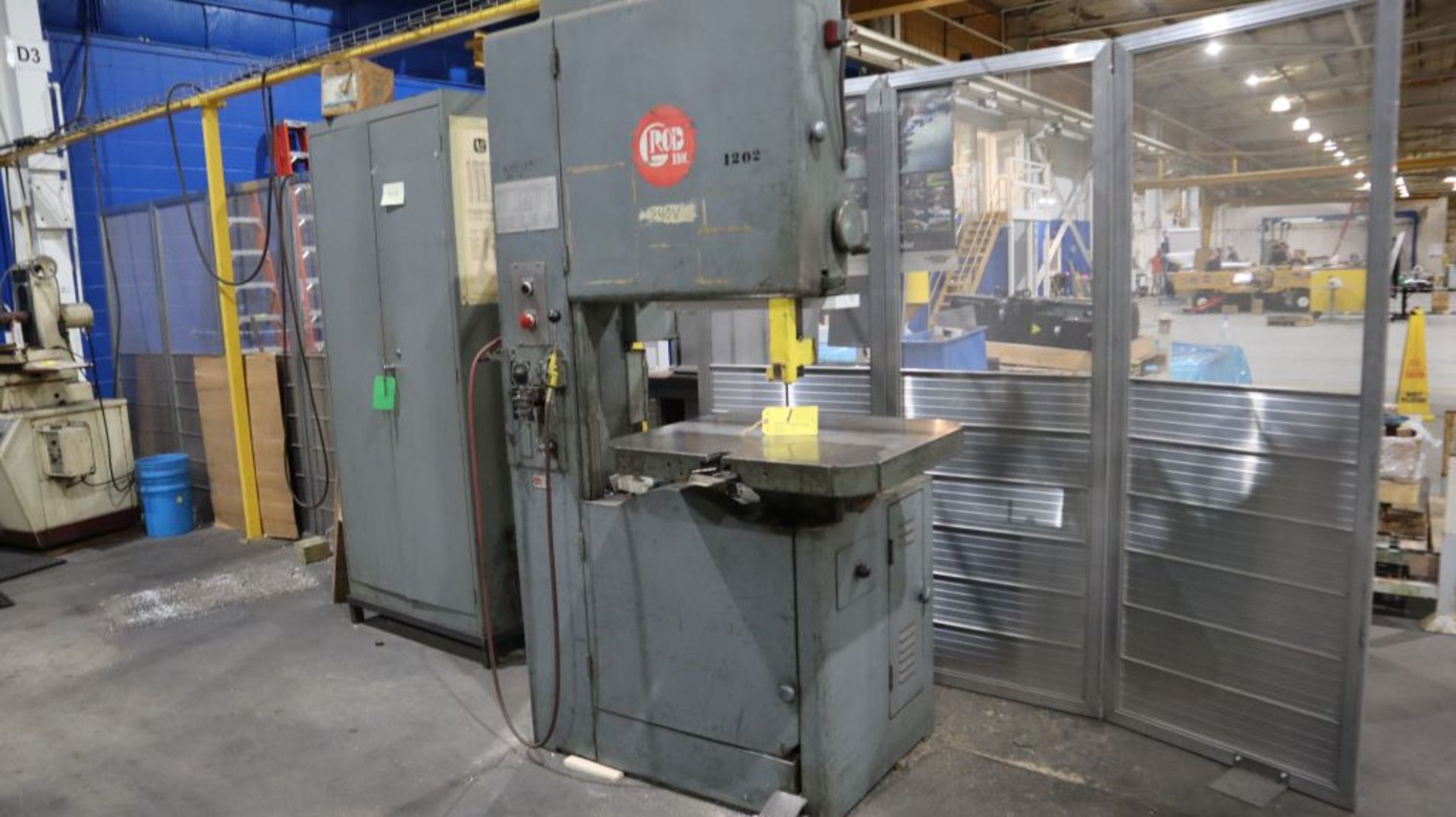 Grob bandsaw model 524, sn 3278. - Image 2 of 2