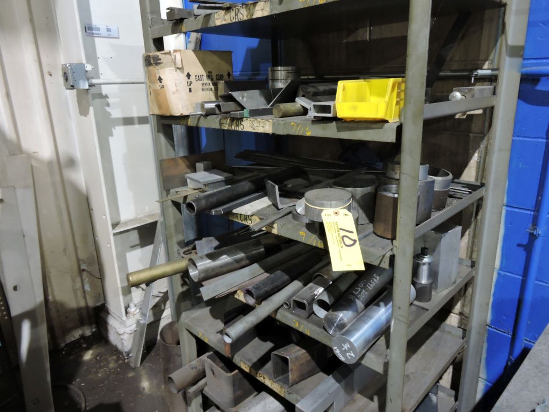 Assorted lot and rack: steel, bolts, etc. - Image 2 of 2