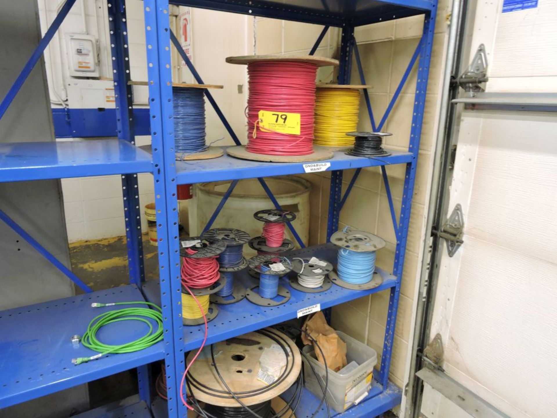 Reels of electrical wire, various sizes, (14).
