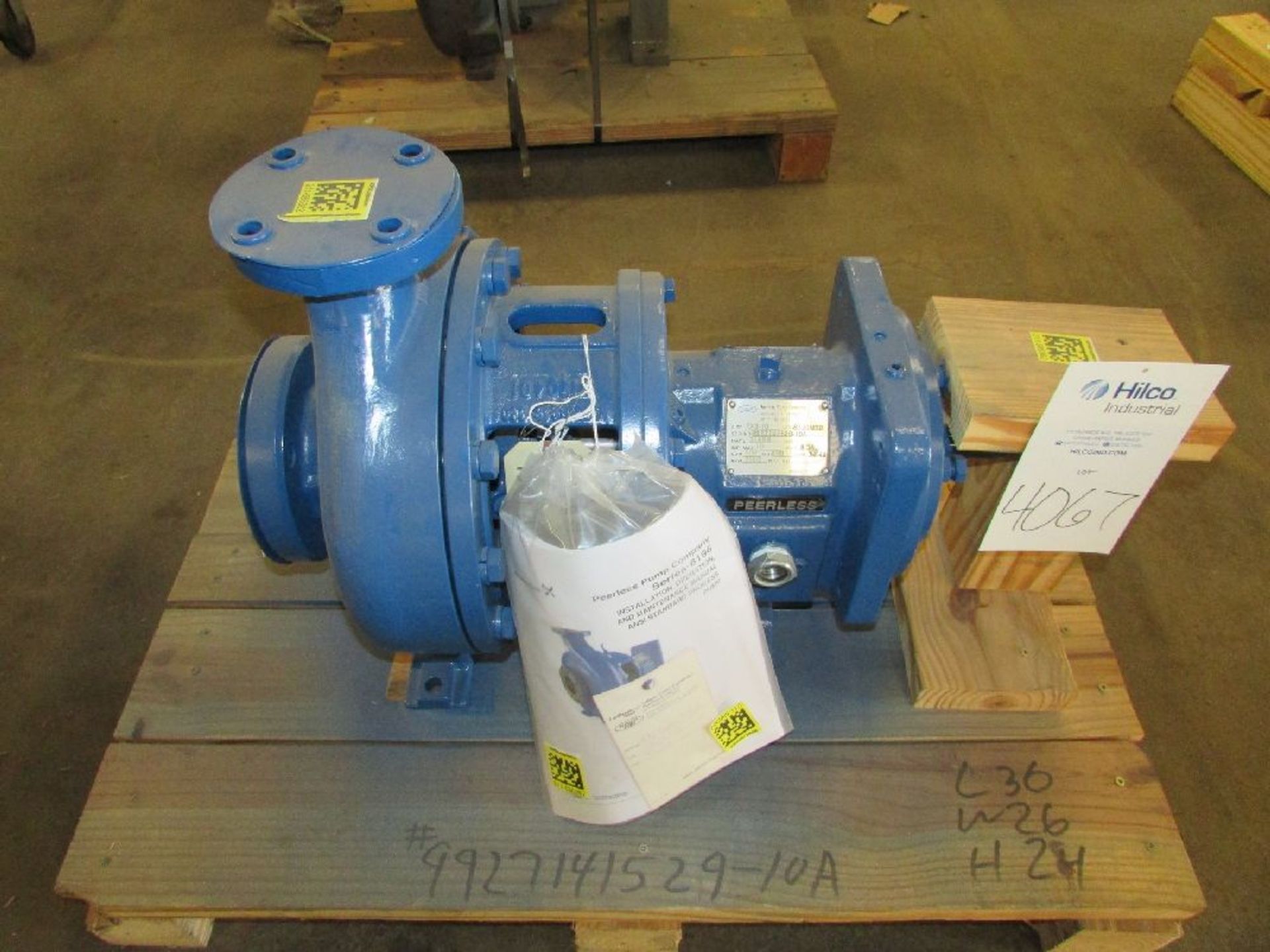 Peerless Pump Co Model 8196MTP 2x3-10 Centrifugal Pump