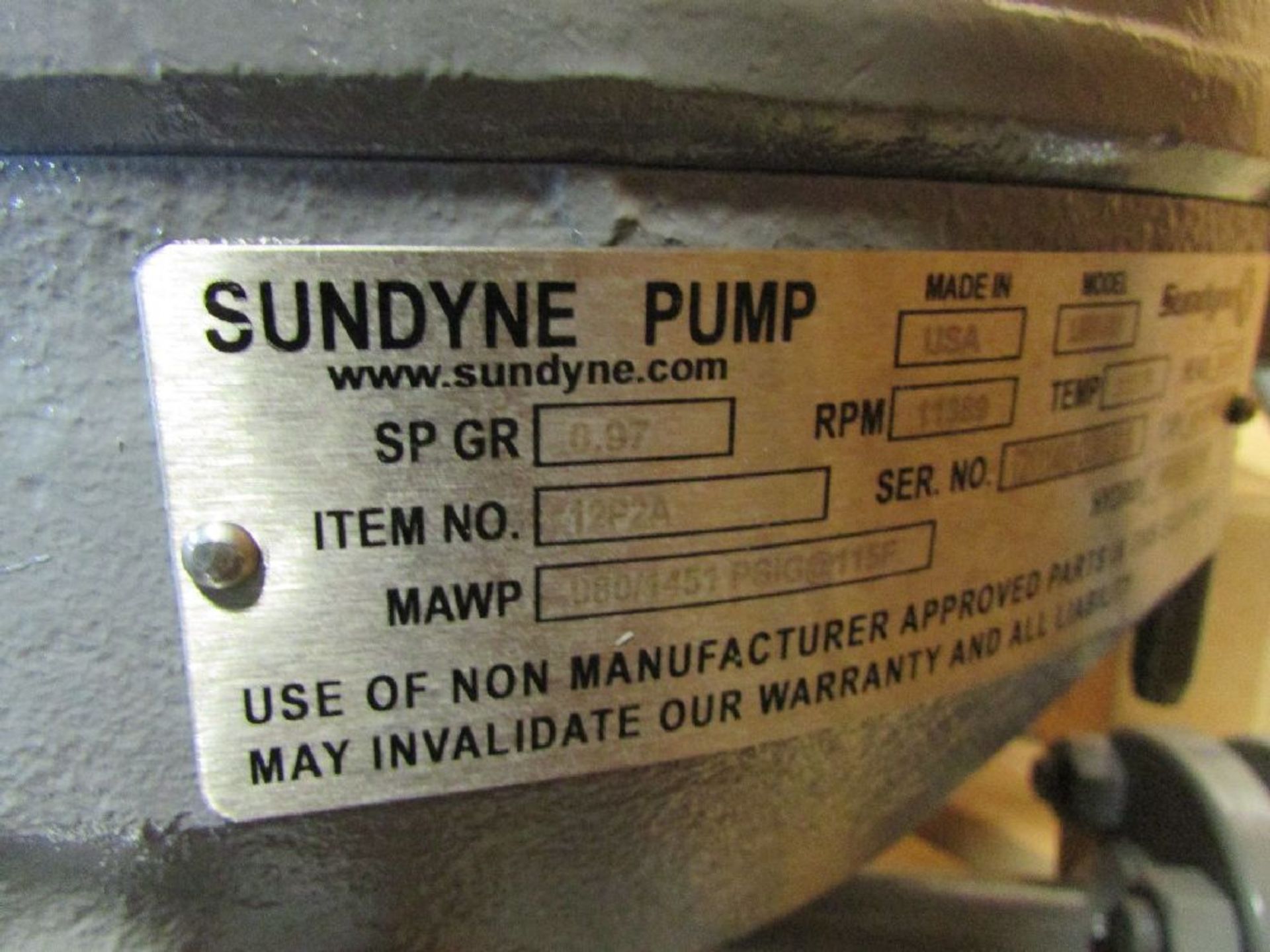 Sundyne Model LMV311 45 GPM Centrifugal Pump - Image 5 of 8