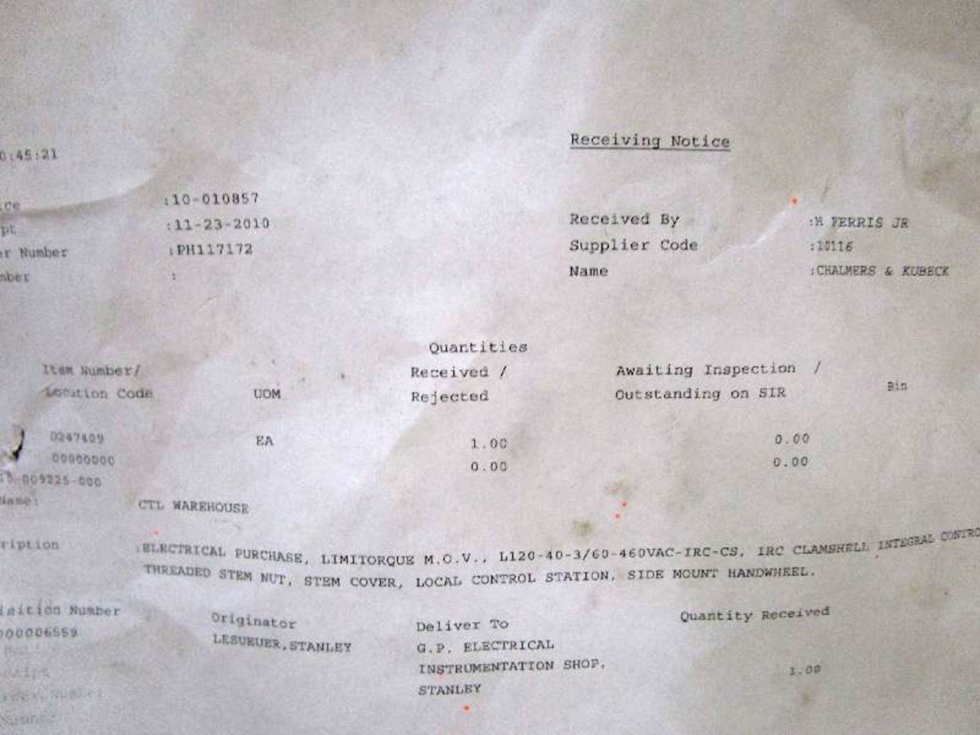 Flowserve Electric Accuated Motor - Image 8 of 8