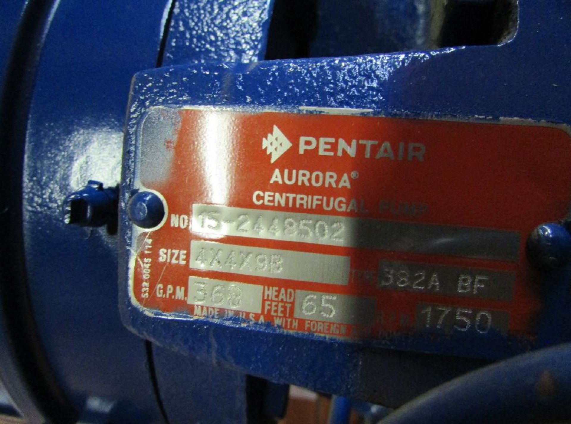 Pentair Type 382A BF 4x4x9B Centrifugal Pump - Image 3 of 6