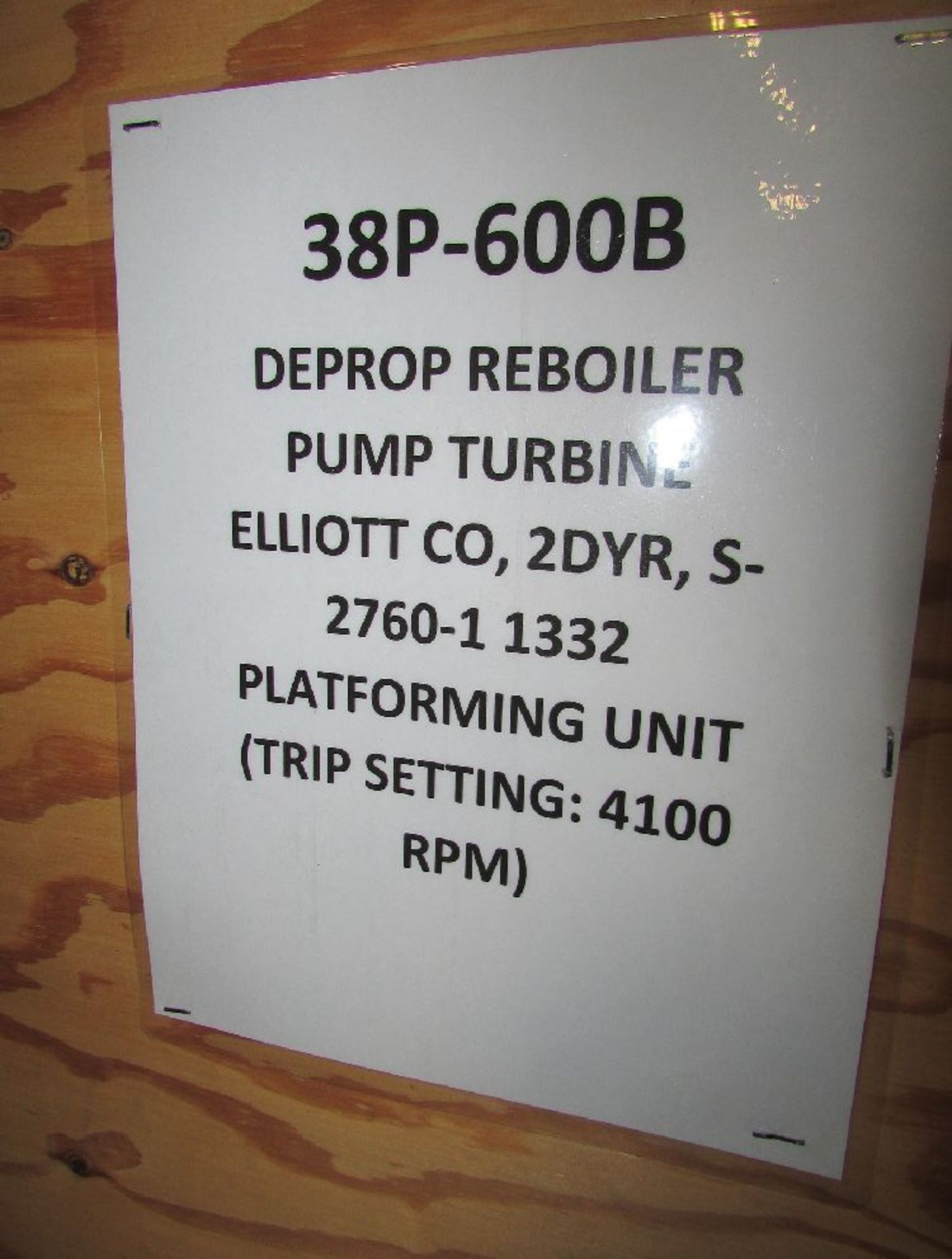 Elliot Model 2DYR 125 HP Reboiler Pump Turbine - Image 9 of 9