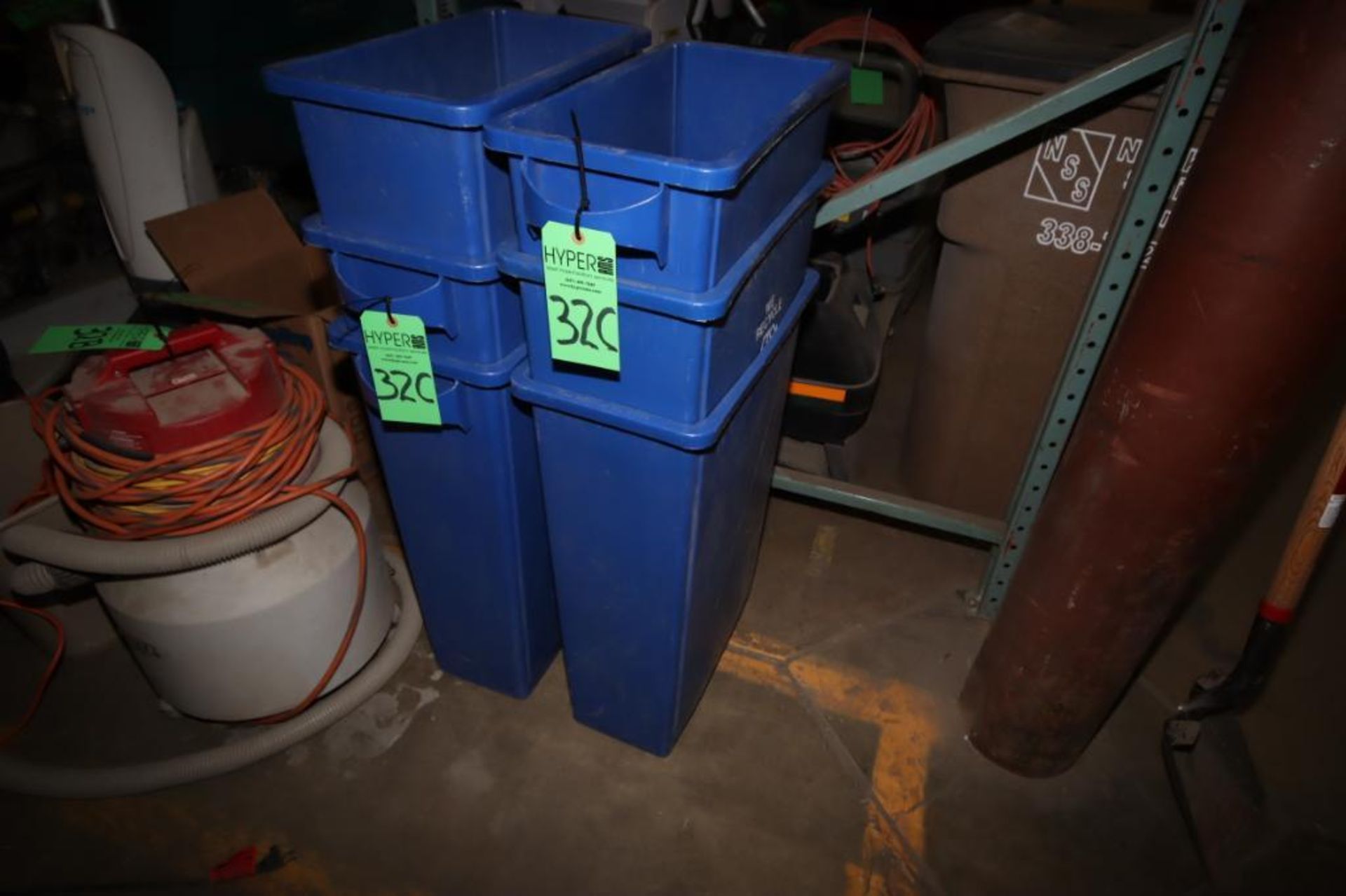 (6) Blue Recycle Recepticals - Image 2 of 2