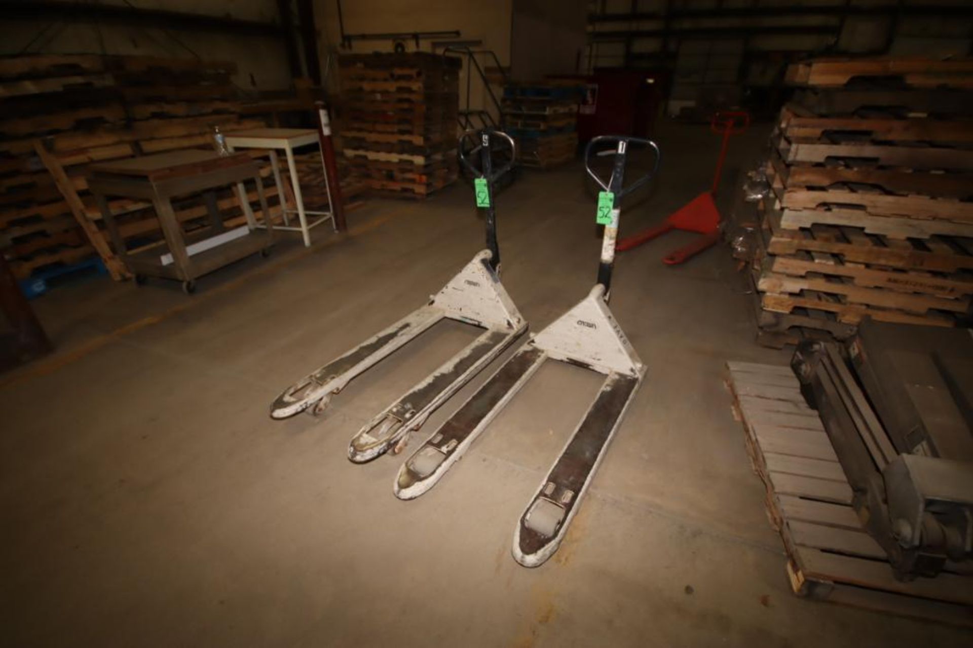 (2) Crown Pallet Jacks