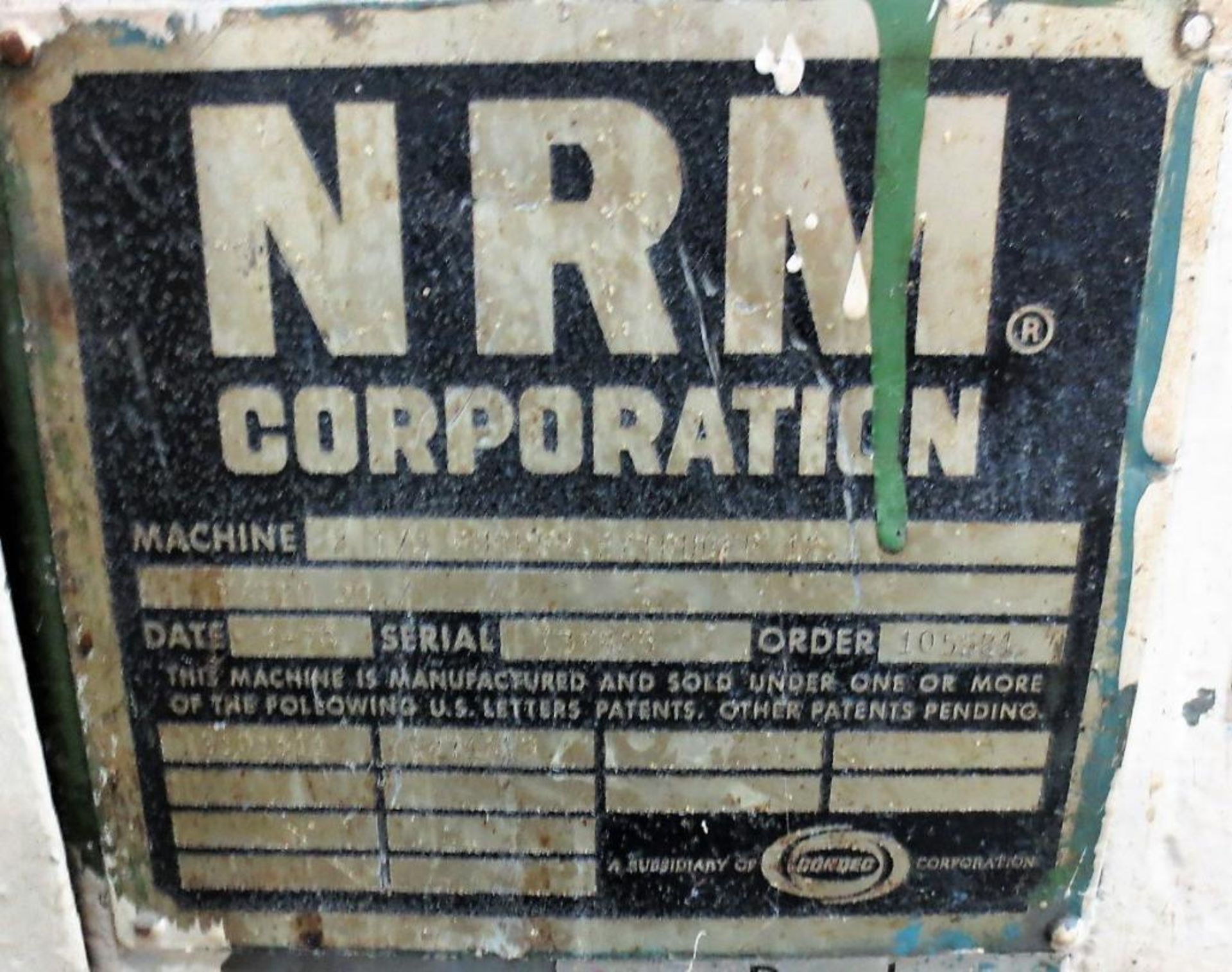 NRM 2 1/2 Rubber Extruder, Ratio 30, Year 1976, with Thorson Mccosh Mdl. TD90 Dryer and Chiller, S/N - Image 8 of 11