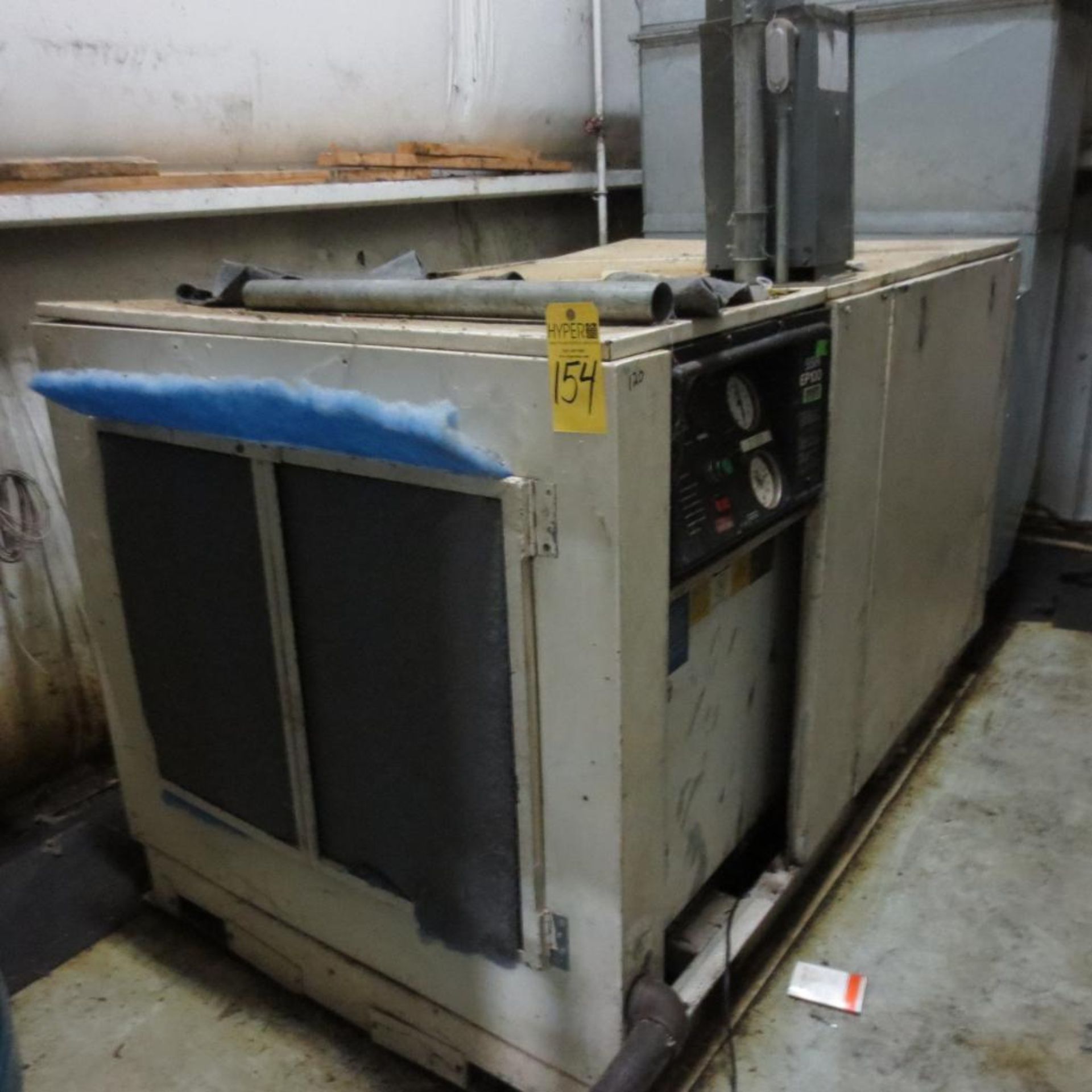 Ingersoll Rand Air Compressor, Model SSR EP 100, 100 HP, 125 PSI, 445 ACFM, S/N D4795U87B