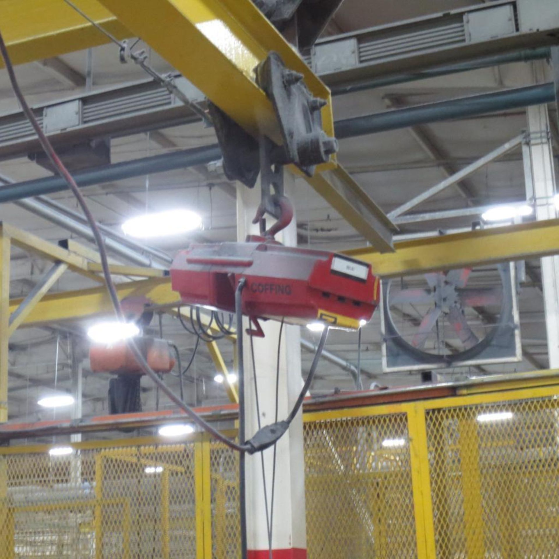 Apx. 75' X 8' Hoist Rail System With Coffing 500 LB Cap 115V, 1 PH Hoist - Image 4 of 4