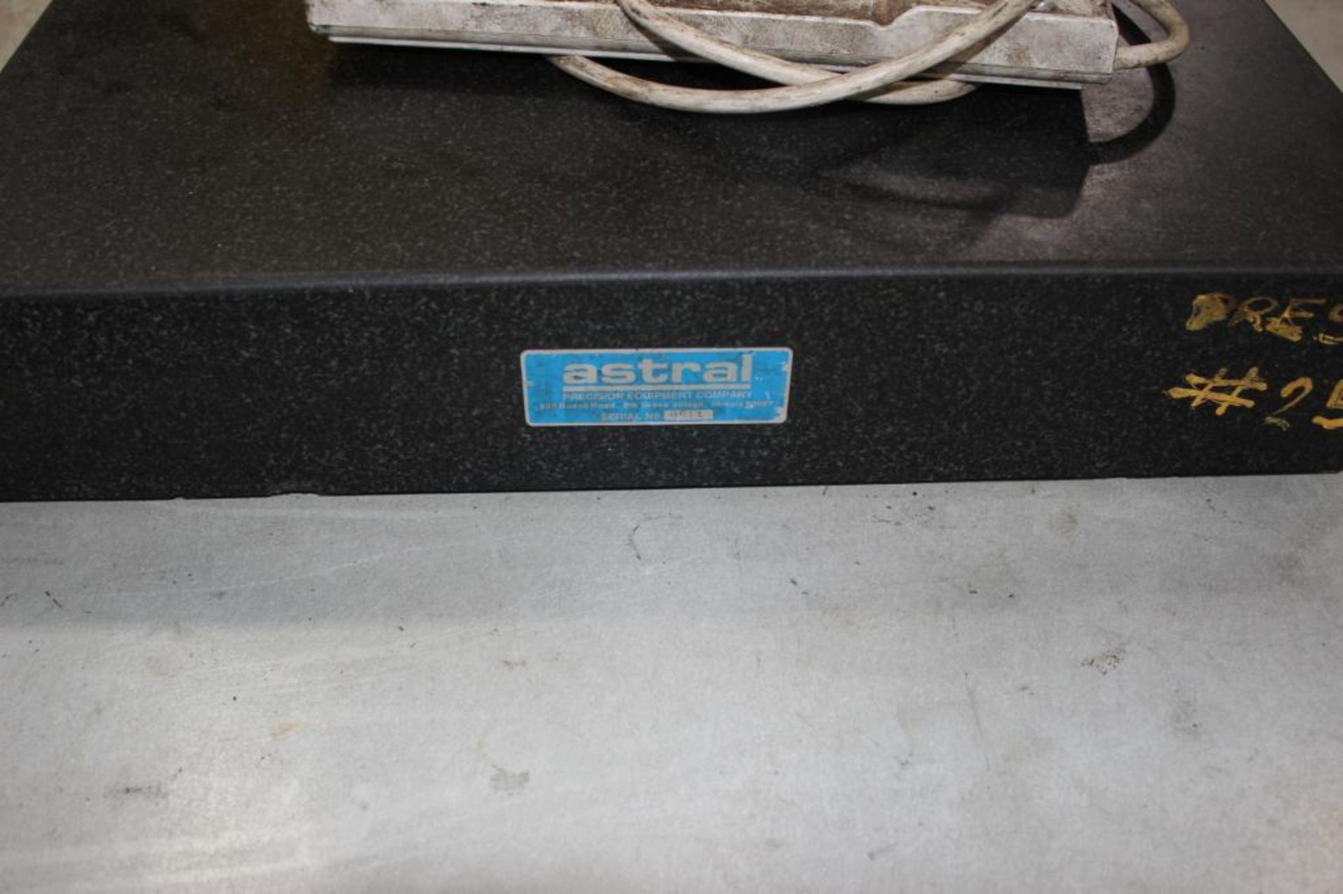 Lot c/o: (1)- Steel Desk w/ (1)-24" x 18" Astral Granite Surface Plate - Image 2 of 3