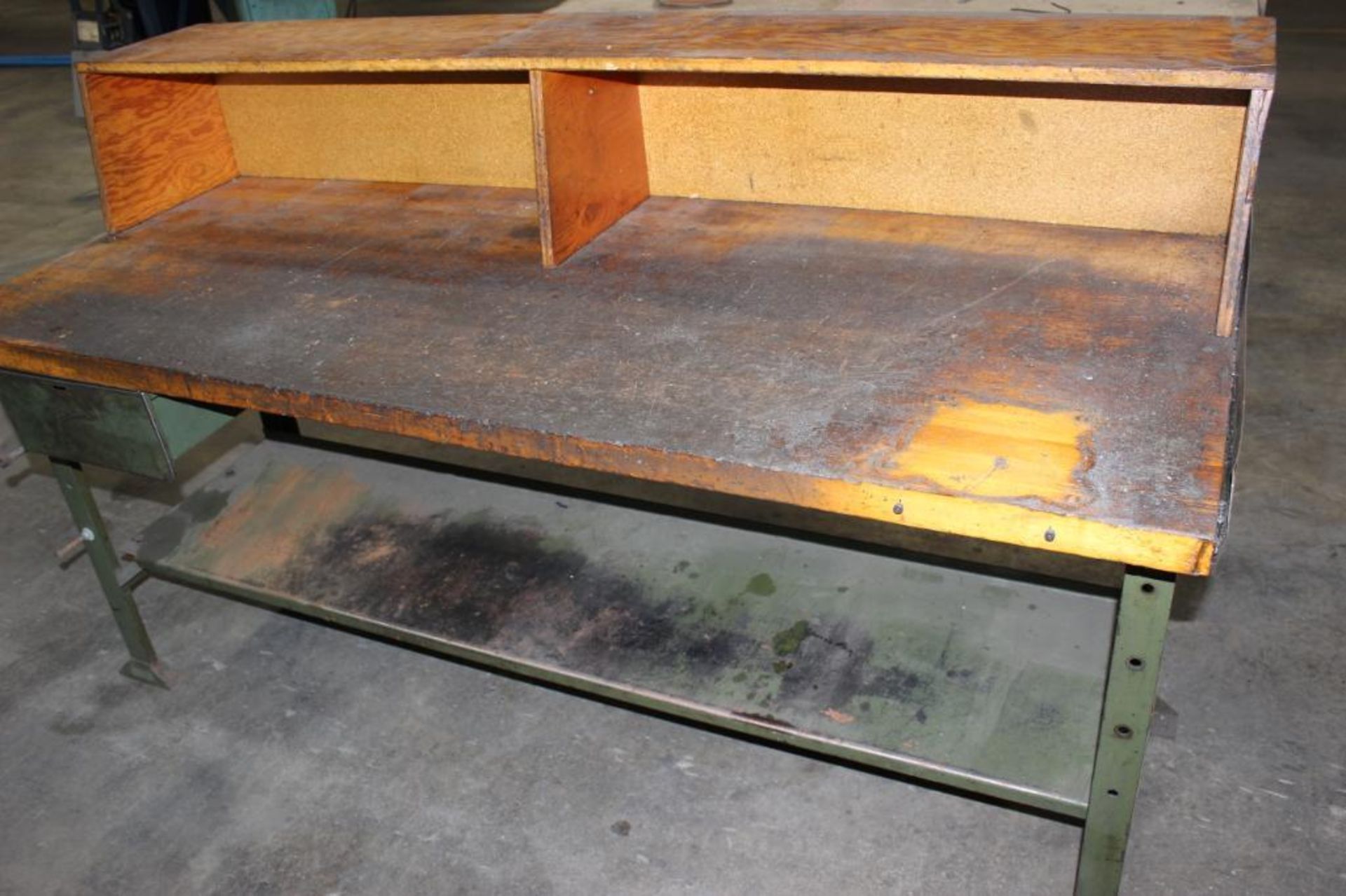 (1)- 6'x30" Wood Top Workbench - Image 2 of 2