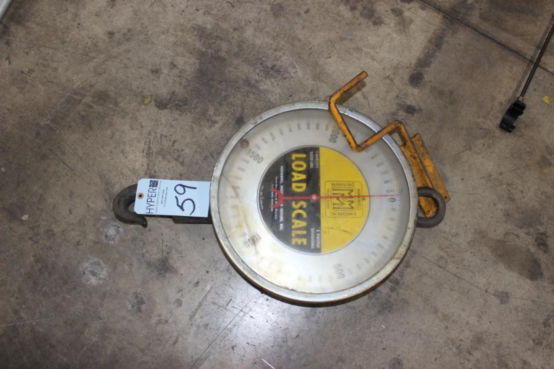Manning Maxwell & Moore 2,500-LBS. Capacity Dial-Type Load Scale w/Hook