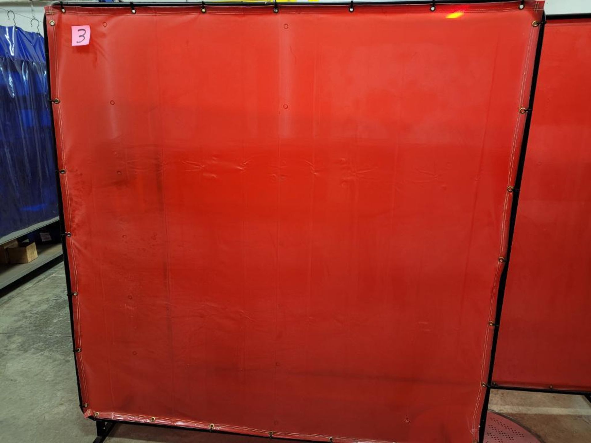 Lot c/o: Assorted Black Stallion Quick Frame Portable Orange Saf-Vu Welding Screens with Frames (3) - Image 2 of 8