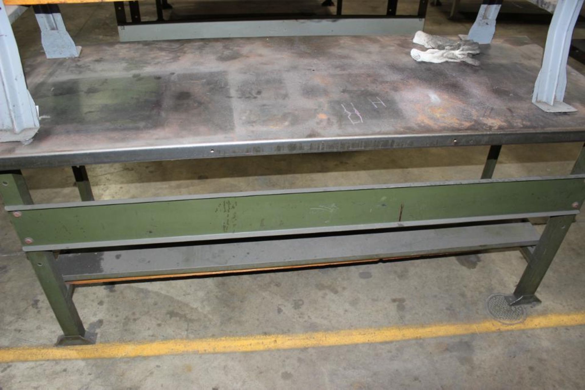 Lot c/o: (2)- 6'x 29" Workbenches (1)- Wood Top & (1)- Metal Top - Image 2 of 3