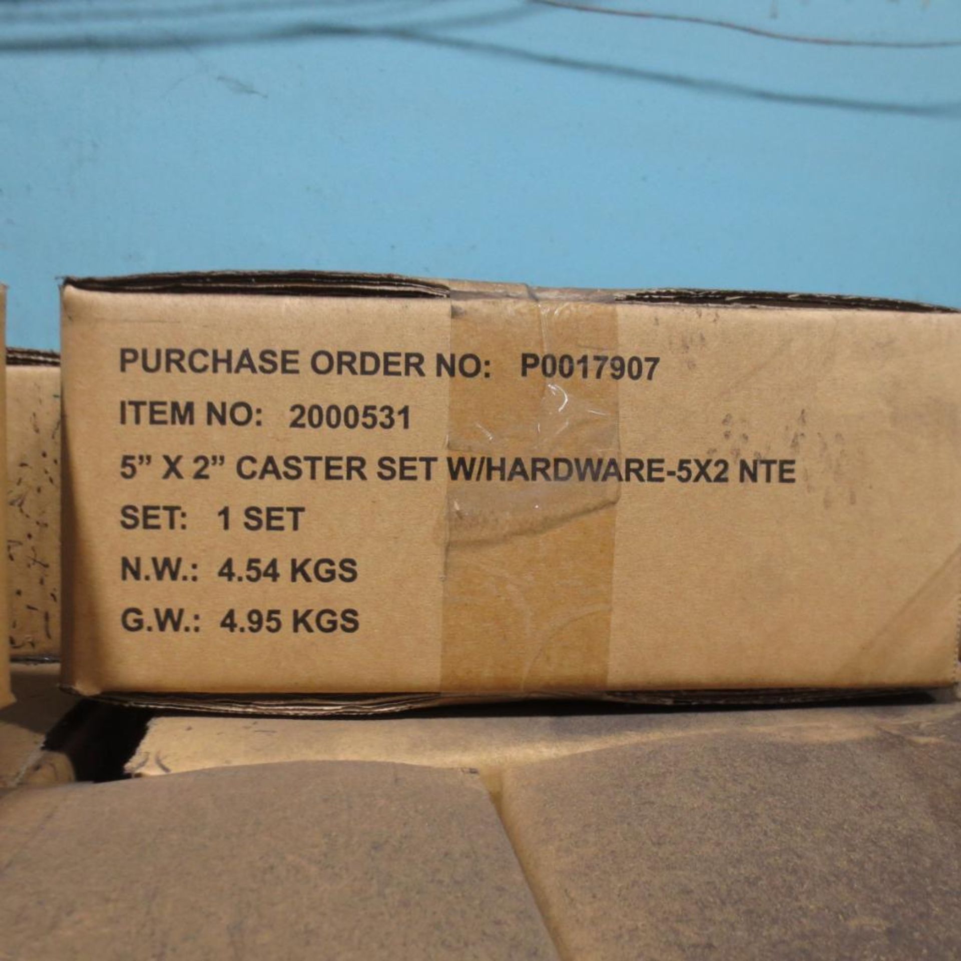 Appx. 180 Boxes 5"x2" Caster Set 2000531, Loc East Wall - Image 3 of 4