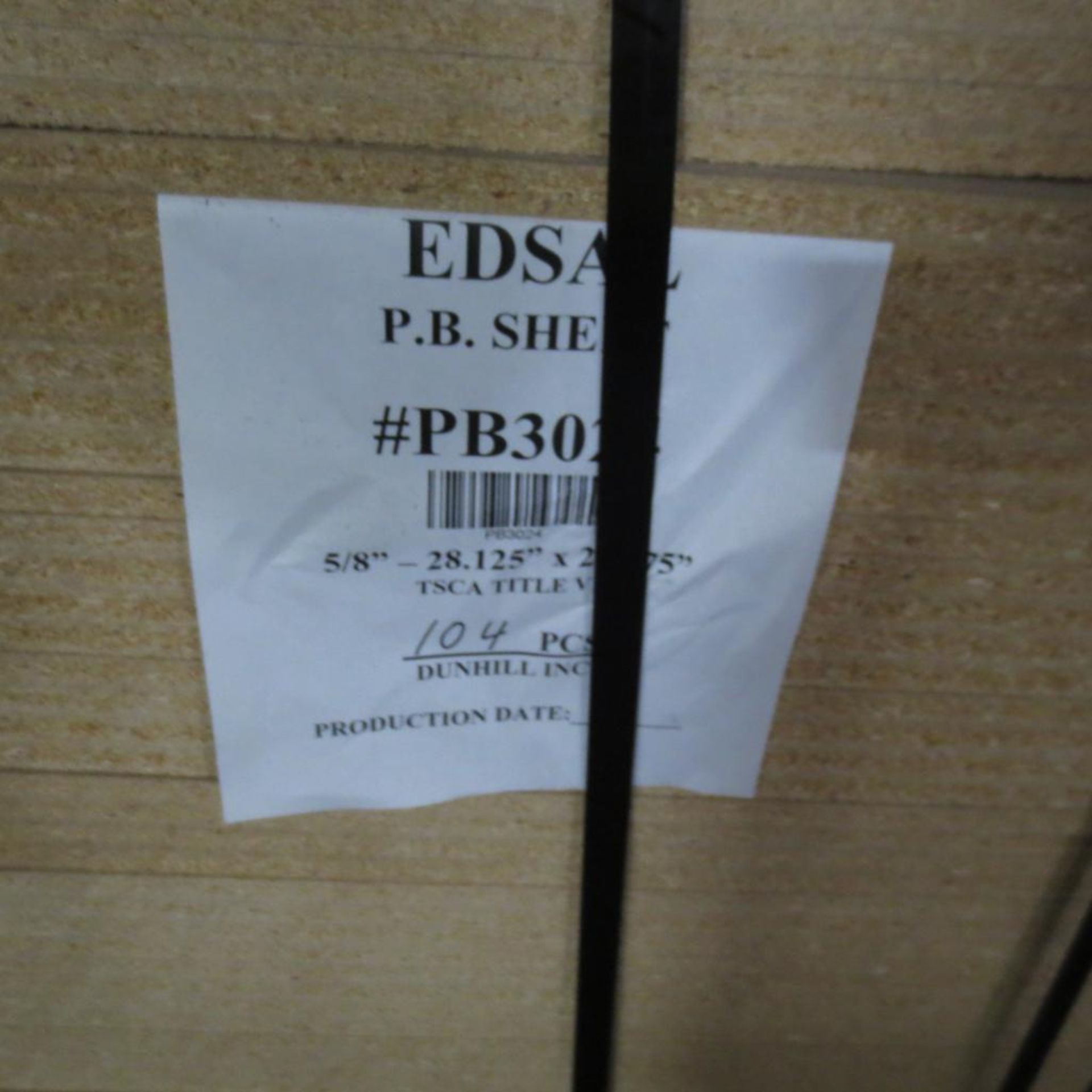 Appx 450 Sheet 1/2" X 28.125" X 23.875 Particleboard, Appx 300 Sheet 5/8" X 28.125 X 23.875 Loc By E - Image 4 of 5
