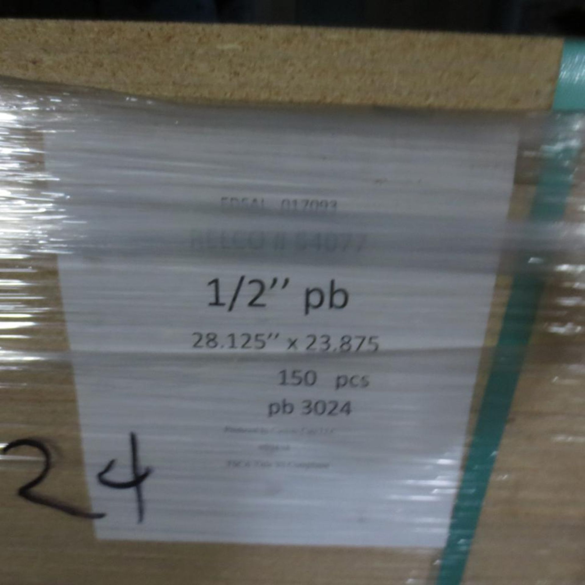 Appx 450 Sheet 1/2" X 28.125" X 23.875 Particleboard, Appx 300 Sheet 5/8" X 28.125 X 23.875 Loc By E - Image 3 of 5