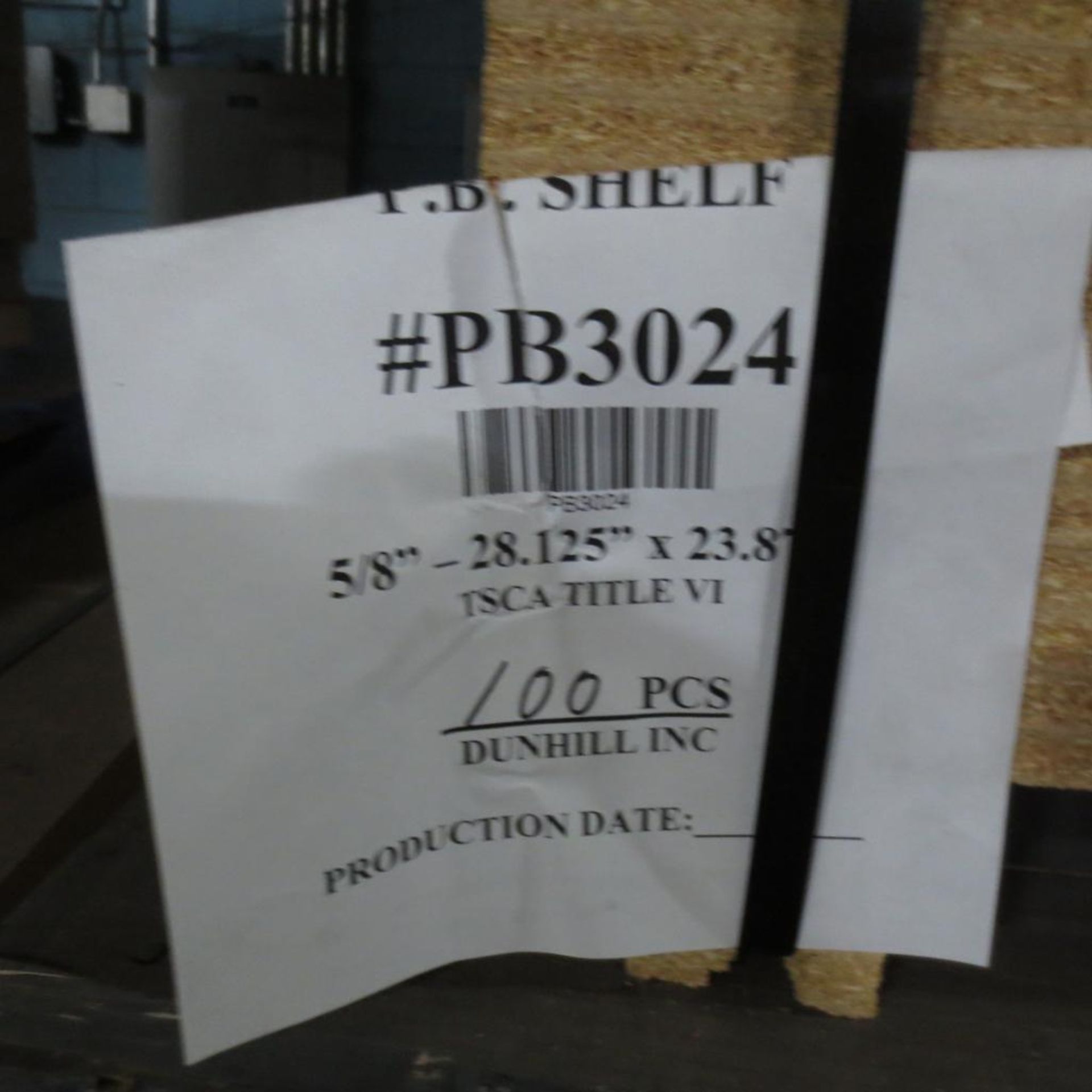 Appx 450 Sheet 1/2" X 28.125" X 23.875 Particleboard, Appx 300 Sheet 5/8" X 28.125 X 23.875 Loc By E - Image 2 of 5