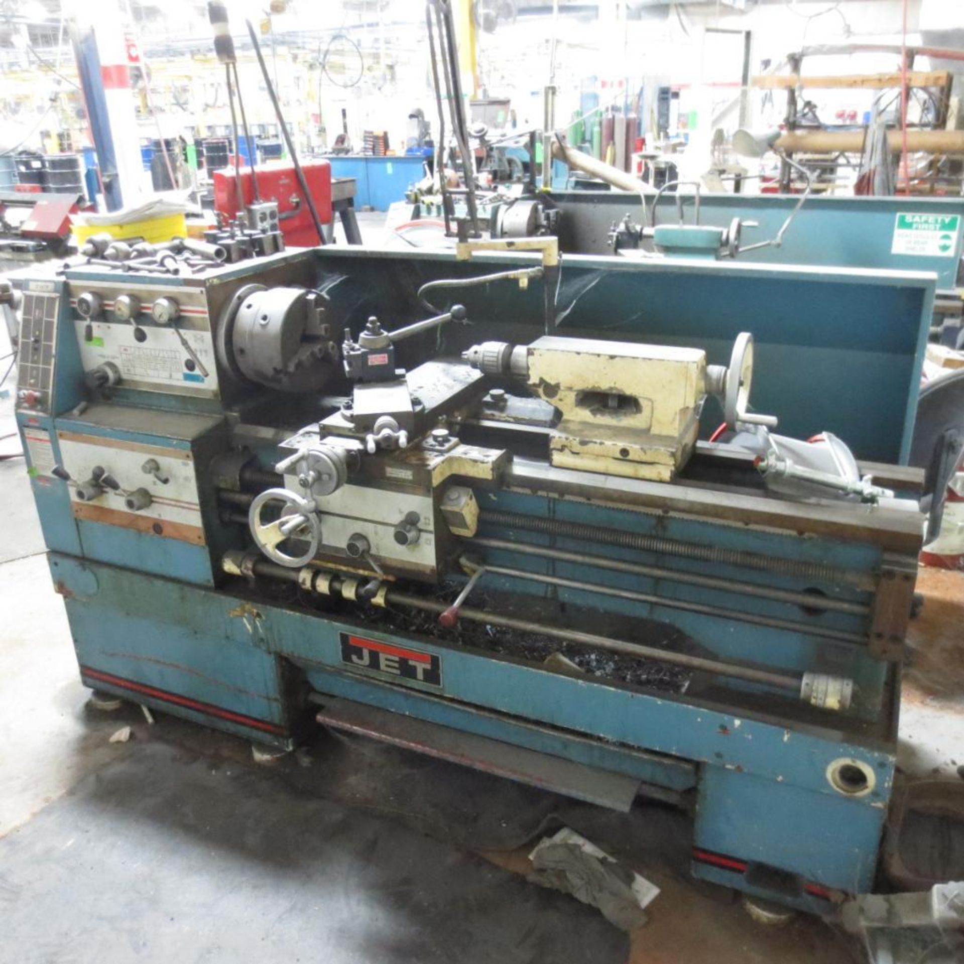 Jet Lathe, Gap Bed, 3 1/4" Hole, 16" Swing, 60" Bed, 3 Jaw Chuck, S/N 96-81-765CG With Aloris Tool P - Image 2 of 6