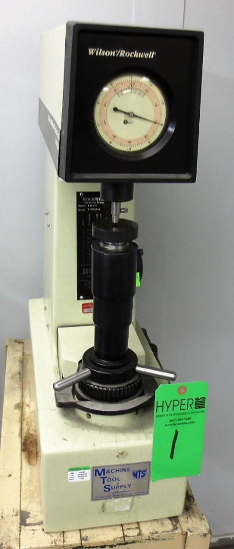 Wilson Rockwell Hardness Tester, Model B503-R, S/N 93751401 - Image 3 of 4