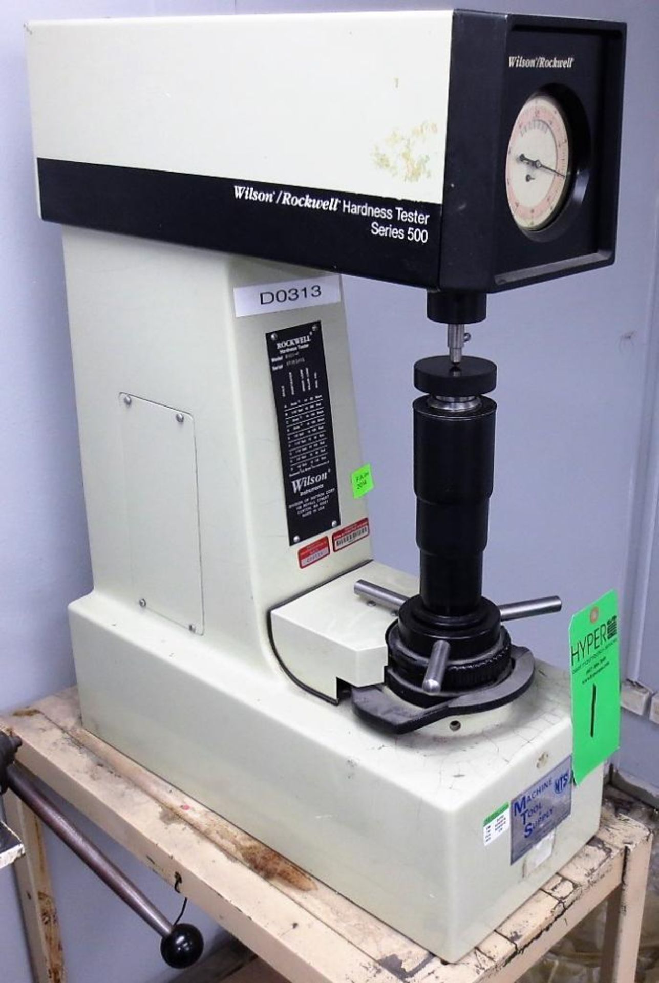 Wilson Rockwell Hardness Tester, Model B503-R, S/N 93751401 - Image 2 of 4