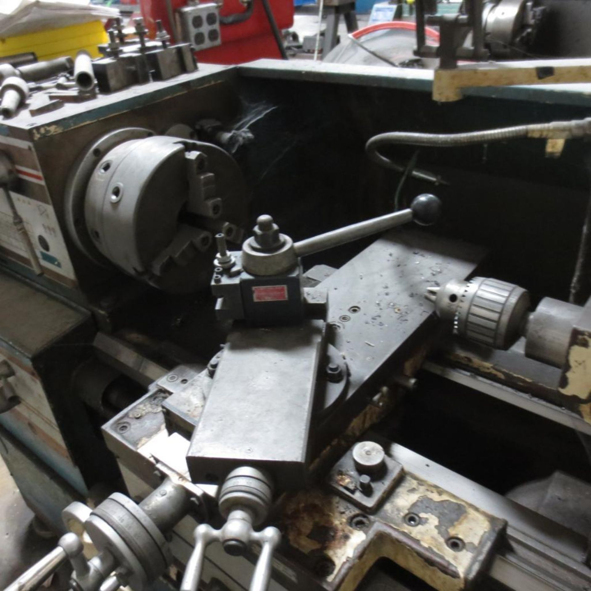 Jet Lathe, Gap Bed, 3 1/4" Hole, 16" Swing, 60" Bed, 3 Jaw Chuck, S/N 96-81-765CG With Aloris Tool P - Image 3 of 6