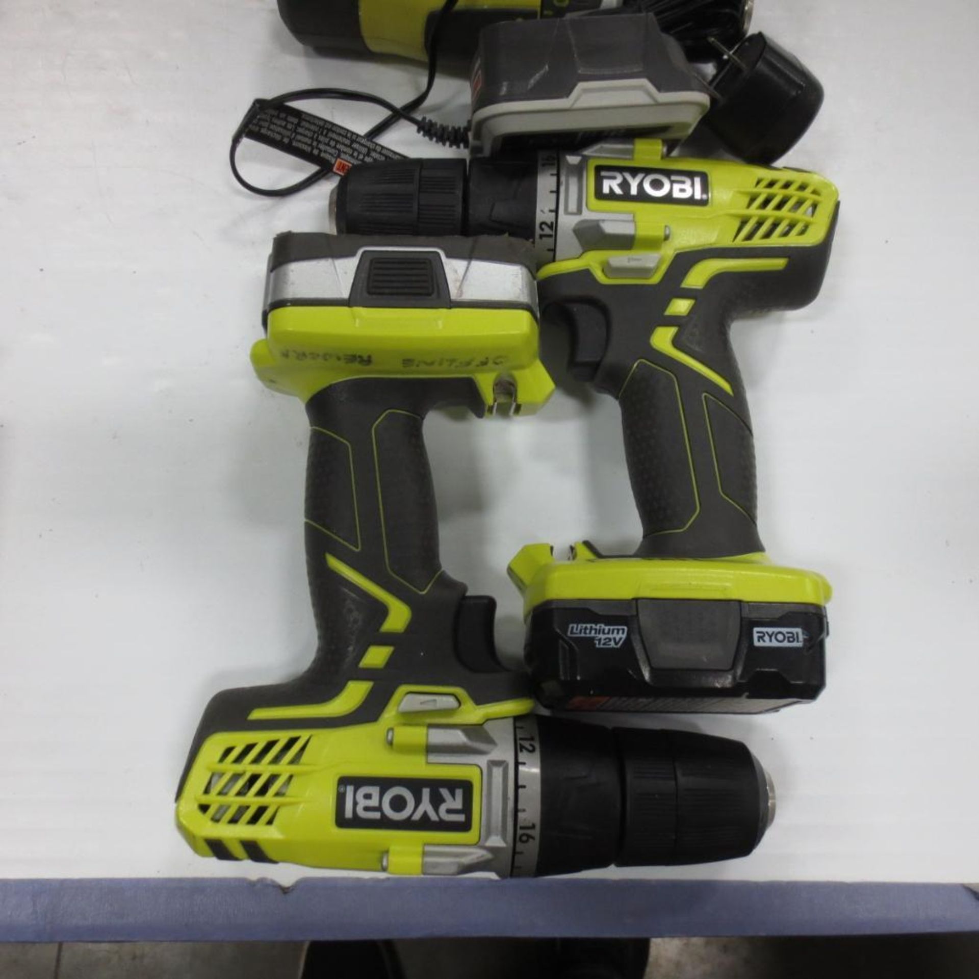 (4) Ryobi 12V Battery Drills With 3 Chargers.**Lot Located at 2395 Dakota Drive, Grafton, WI 53024** - Image 2 of 4