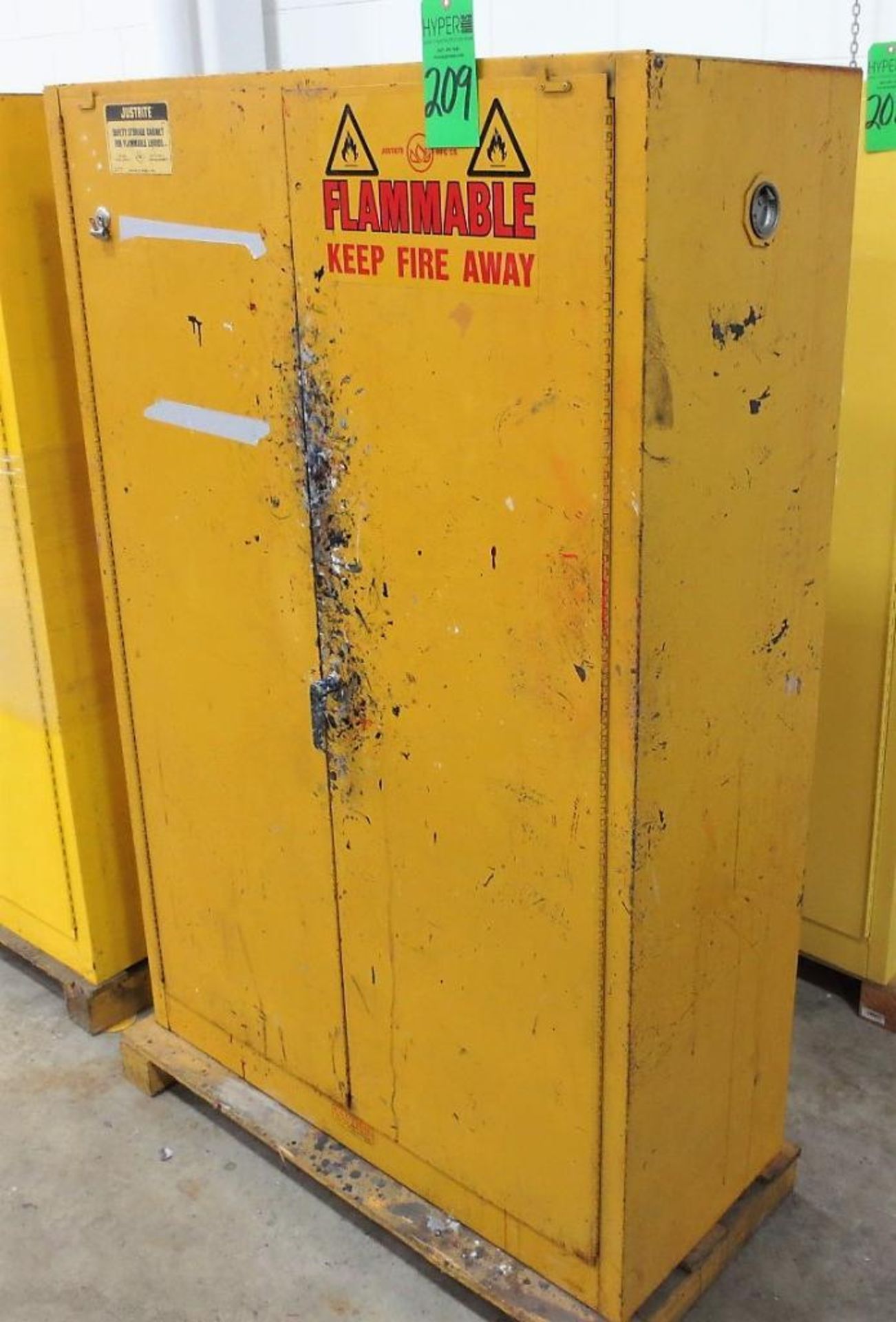 Justrite Flammable Storage Cabinet.**Lot Located at 2395 Dakota Drive, Grafton, WI 53024**