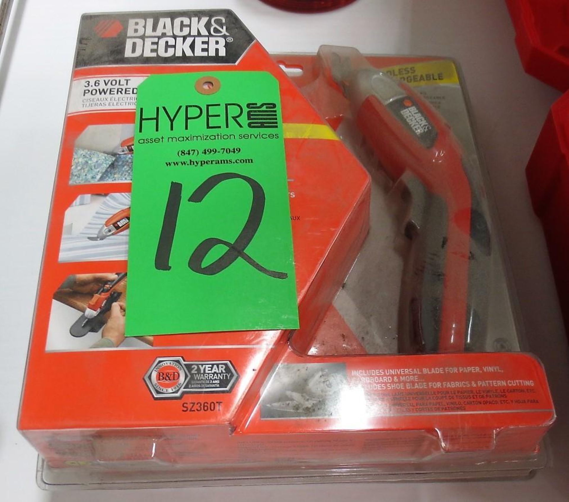 (2) Black and Decker 3.6V Powered Scissors.**Lot Located at 2395 Dakota Drive, Grafton, WI 53024**