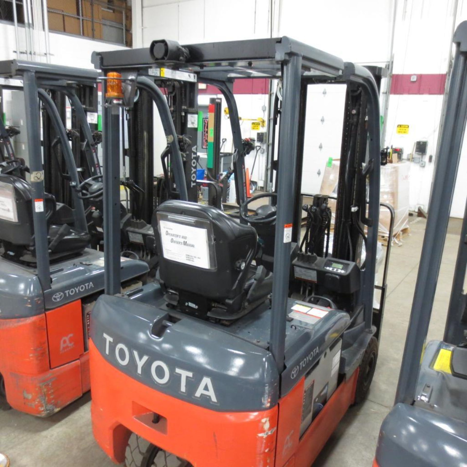 Toyota 2550 LB Cap. Fork Lift, Side Shift, Model 8FBE15U, 36V, 42" Forks, 3 Stage Mast, HR 2510.7, S - Image 10 of 10