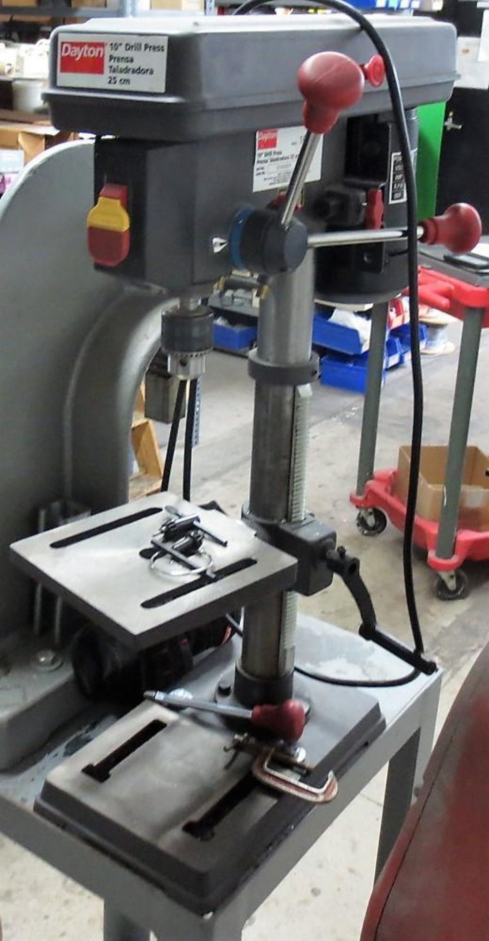 Stand With Arbor Press and Dayton 10" Drill Press Model 16N196, 120V, 1 PH ( Loc. On Mezzanine buyer - Image 3 of 5