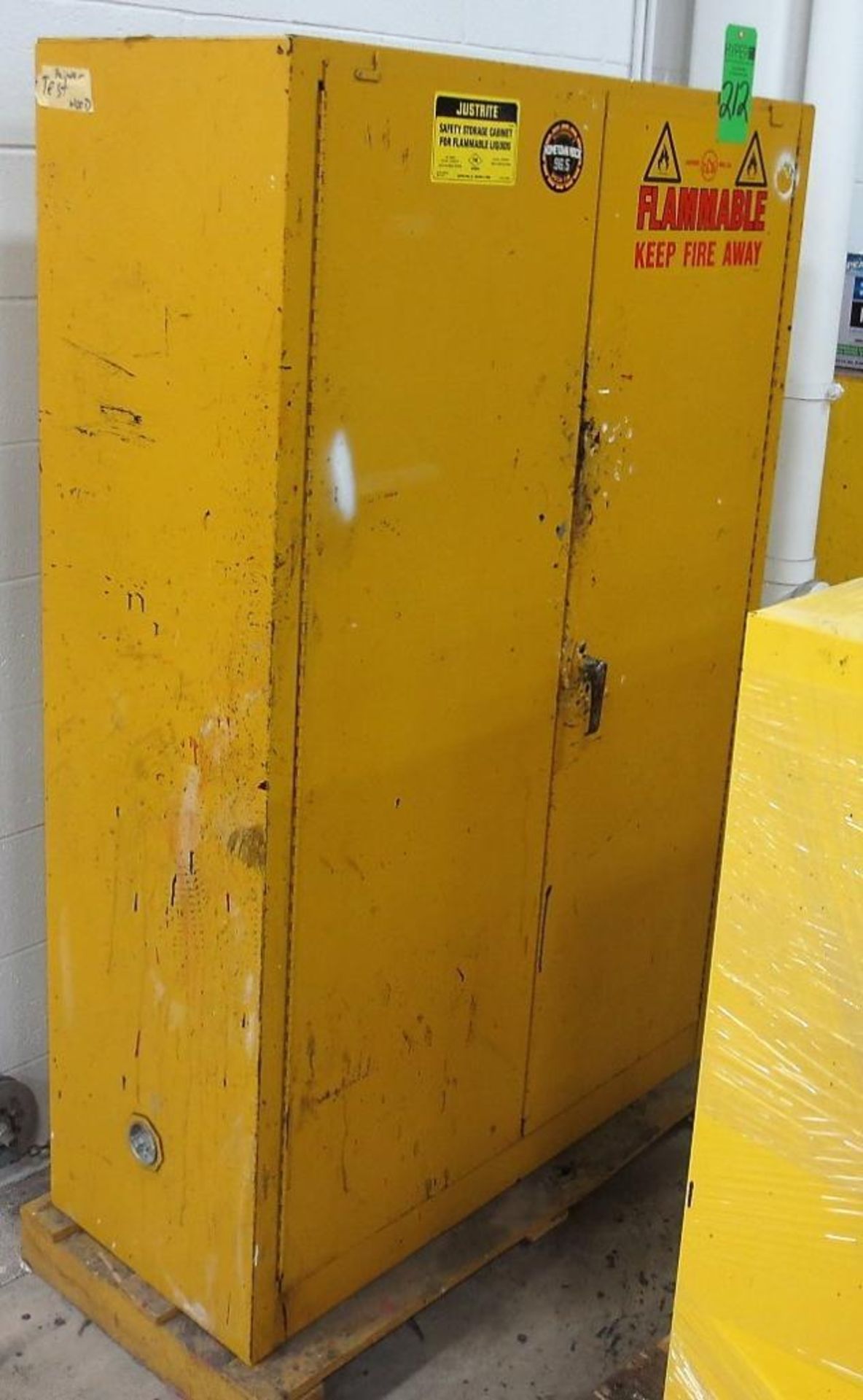 Justrite Flammable Storage Cabinet.**Lot Located at 2395 Dakota Drive, Grafton, WI 53024**