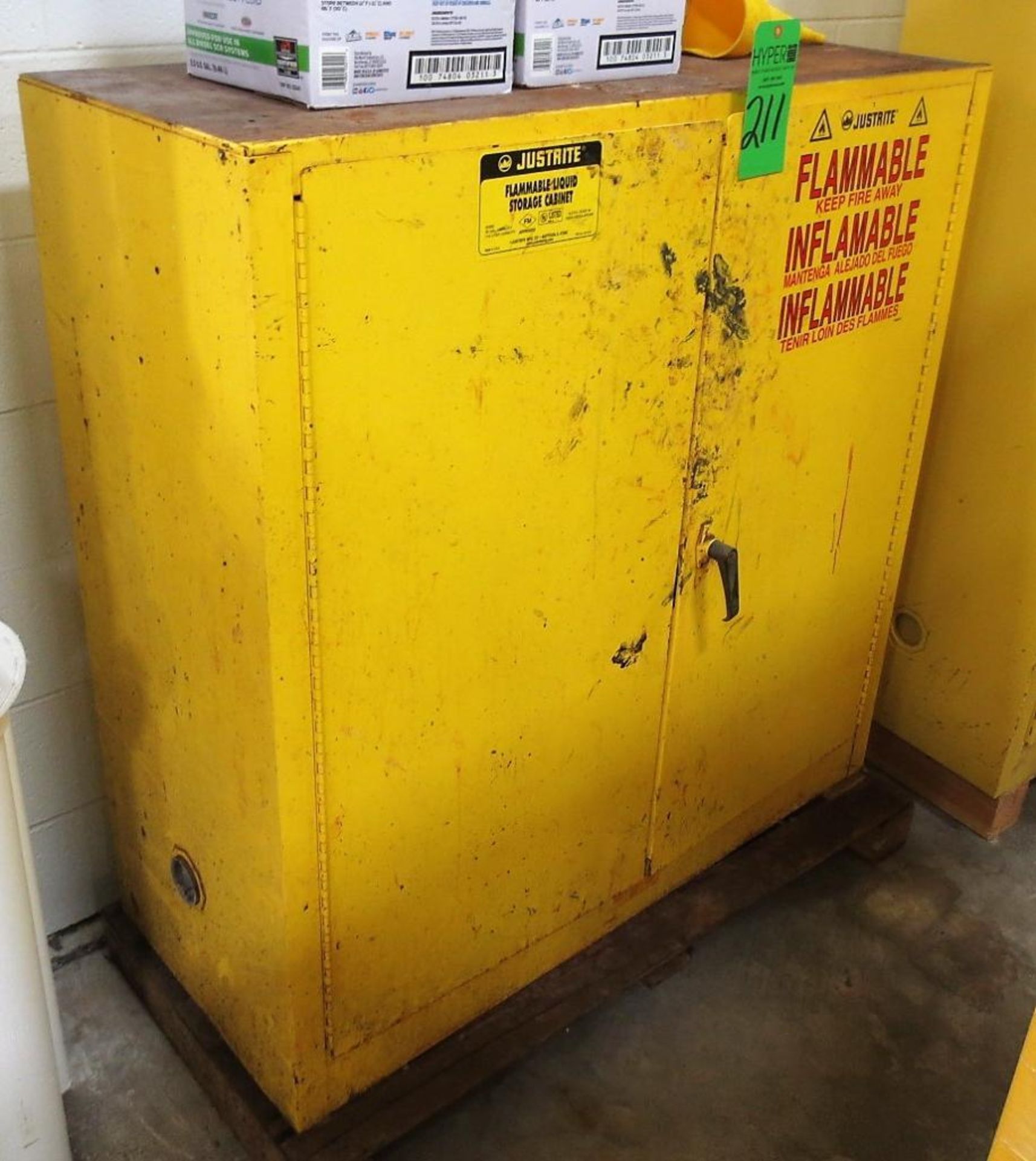 Justrite Flammable Storage Cabinet.**Lot Located at 2395 Dakota Drive, Grafton, WI 53024**